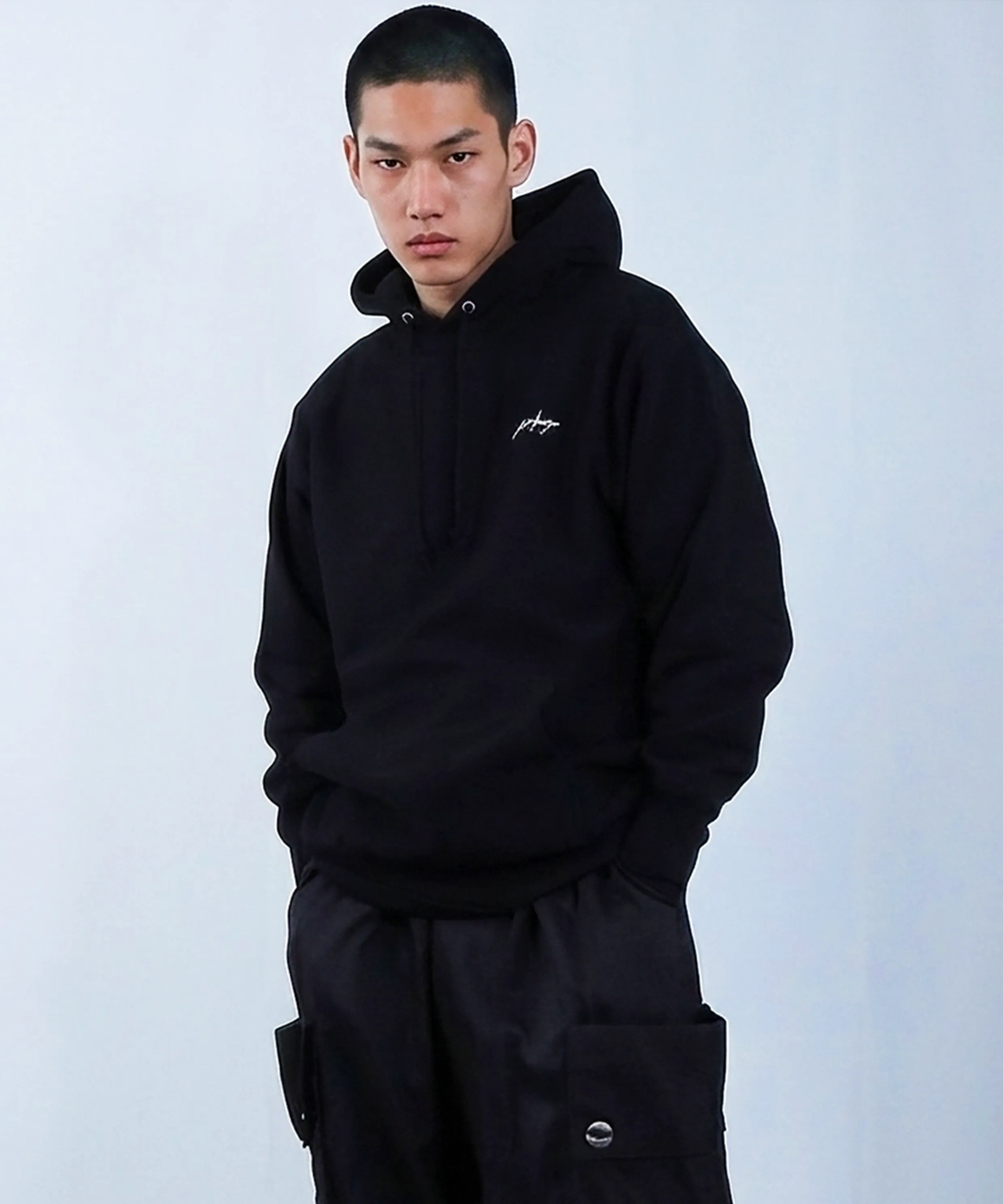 Big Logo Fleece Hoodie [Black]