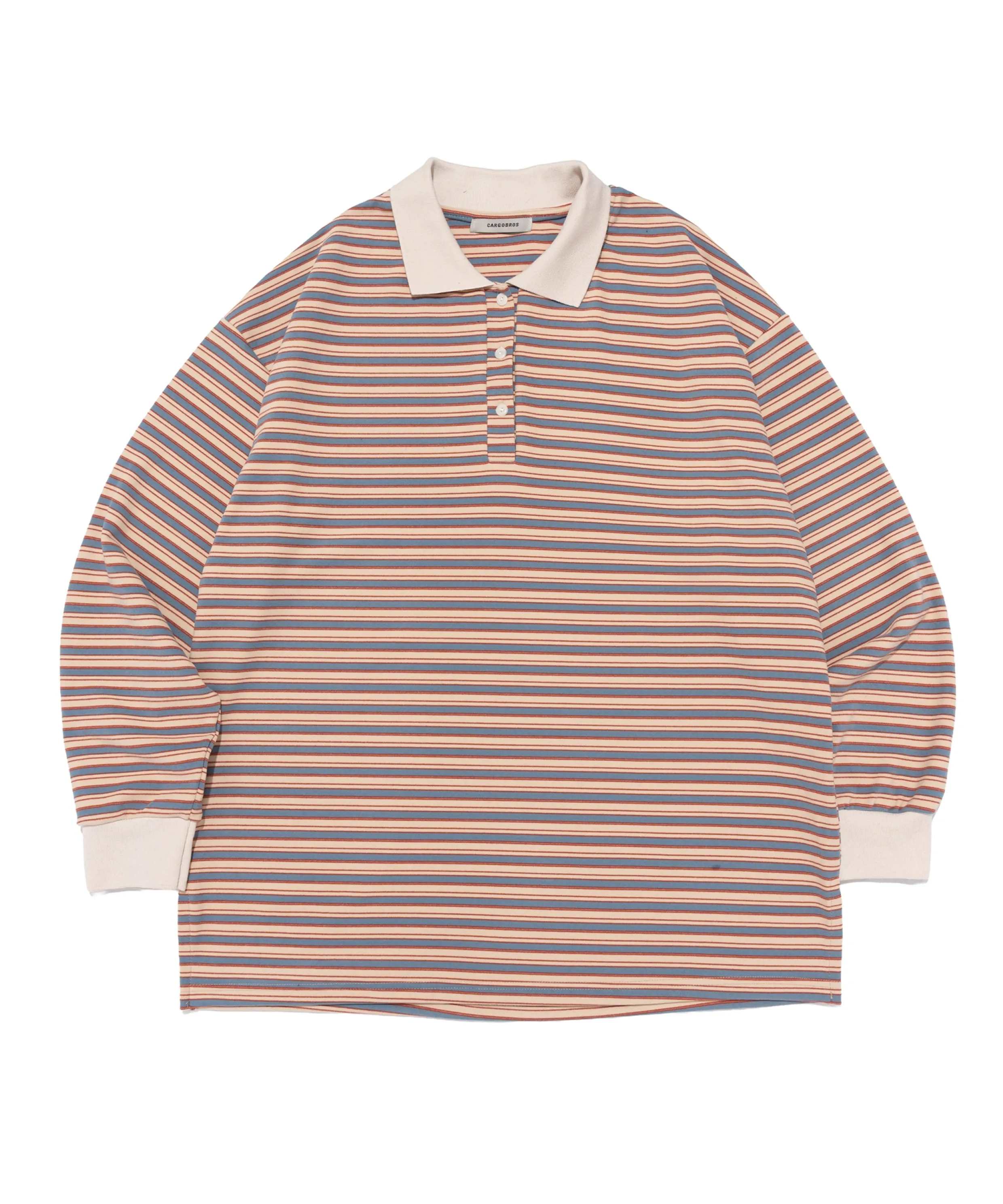 Easy Stripe Collar T-Shirt (Ivory)