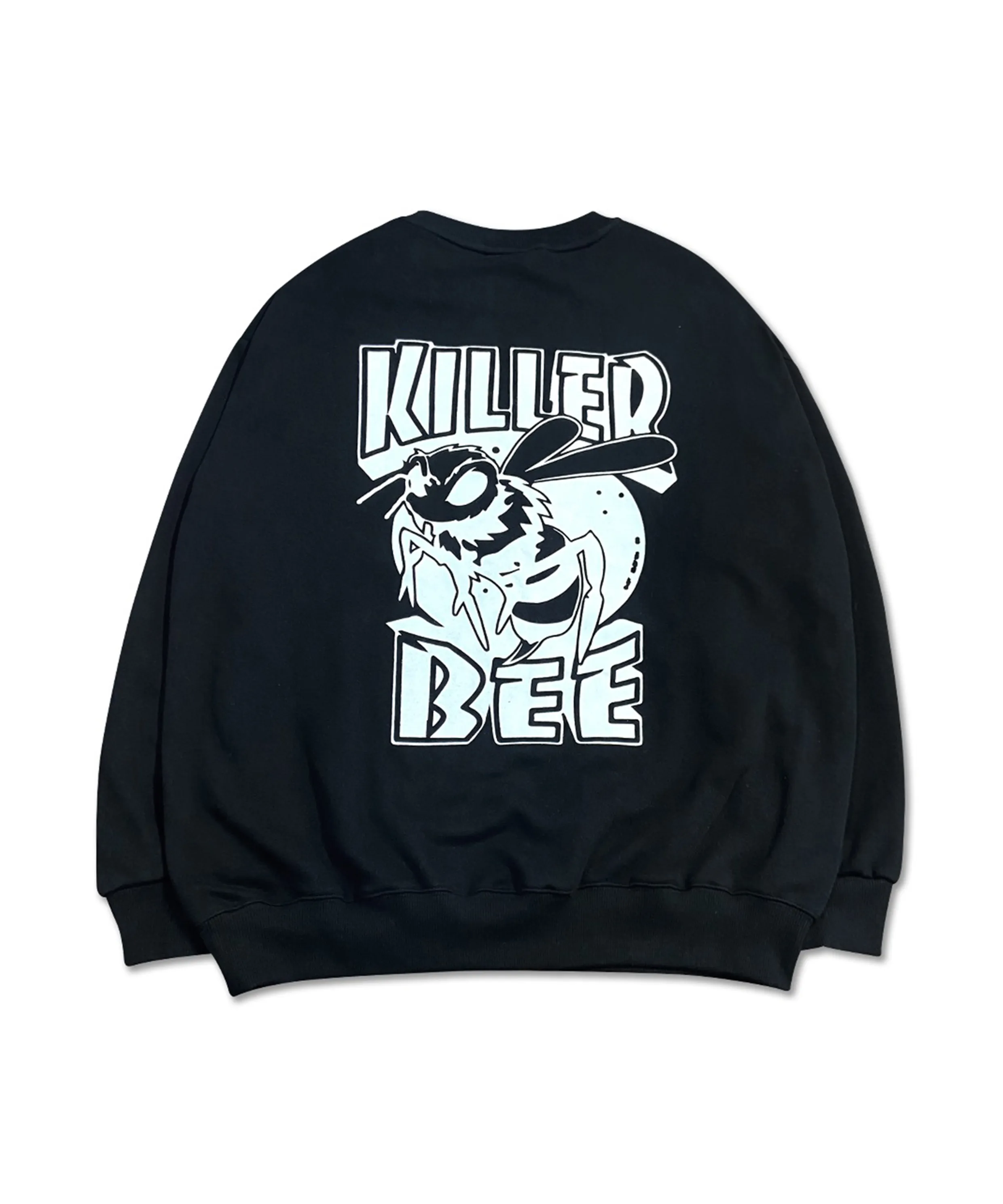 Special-purpose fleece killer bee man-to-man (black)