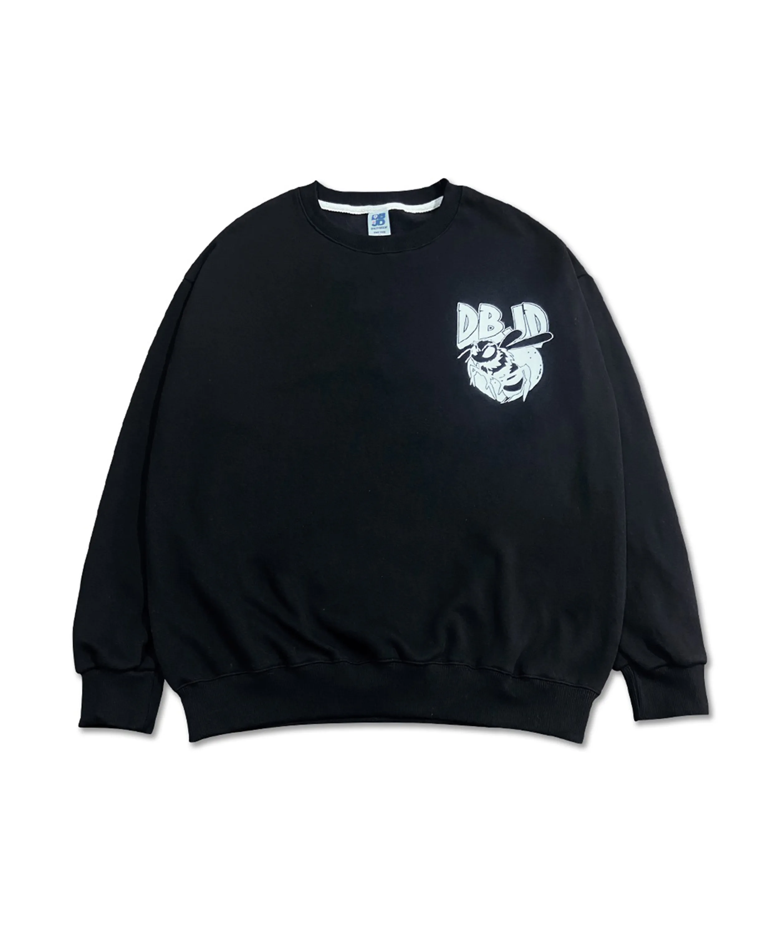 Special-purpose fleece killer bee man-to-man (black)