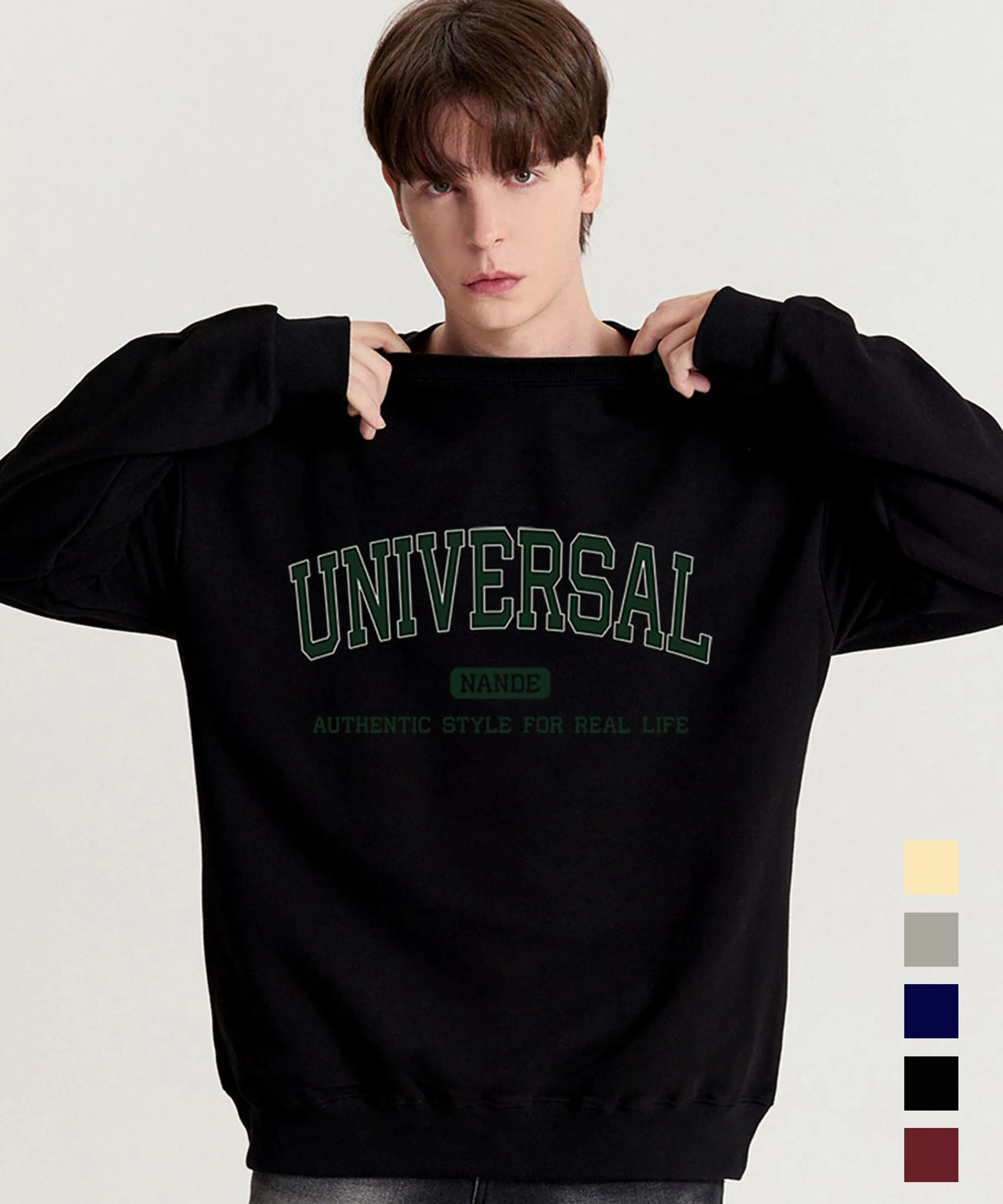 BIG UNIVERSAL Printed Oversized Sweatshirt