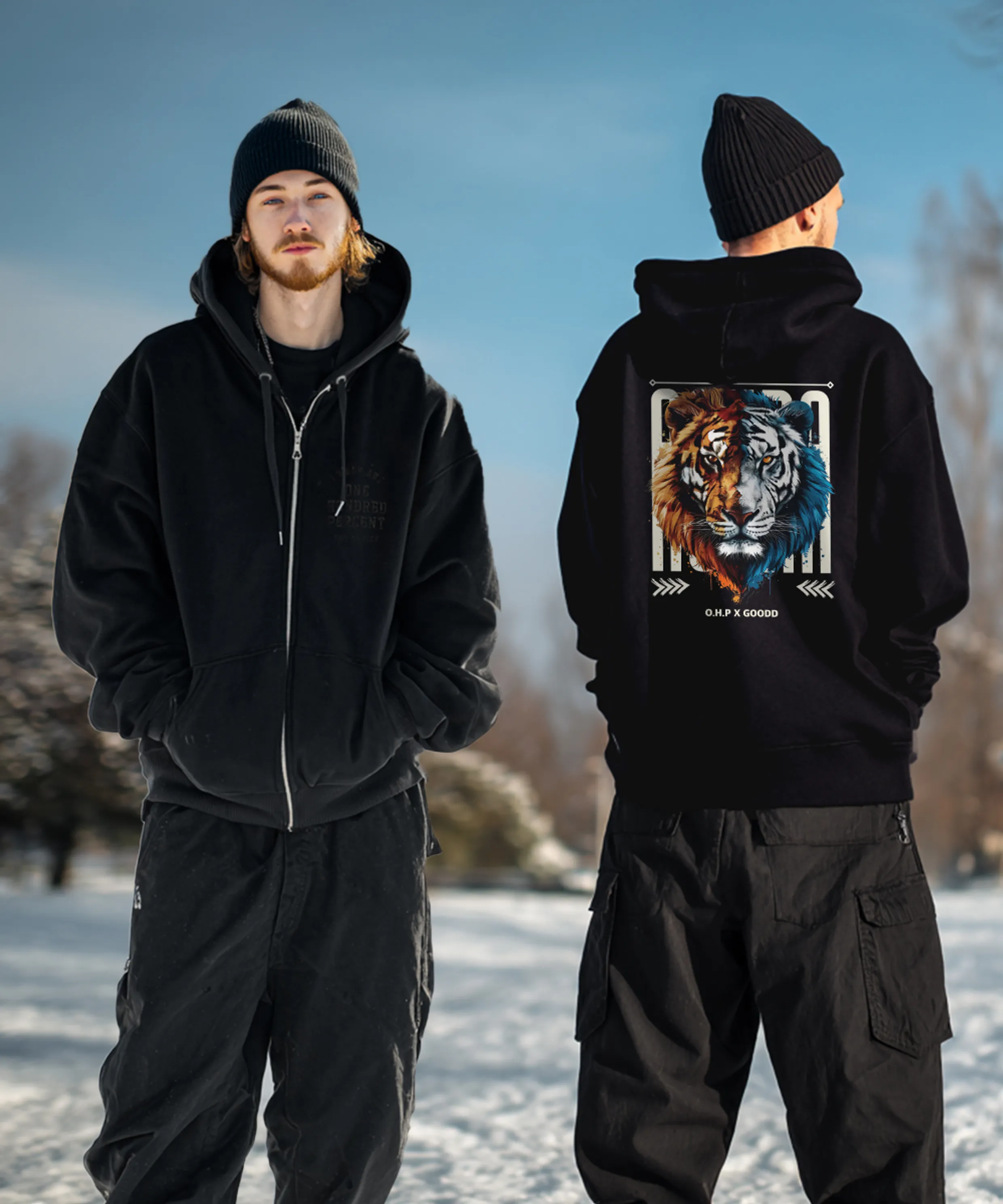 OHPxGOODD Asura Fleece Hoodie Zip-Up