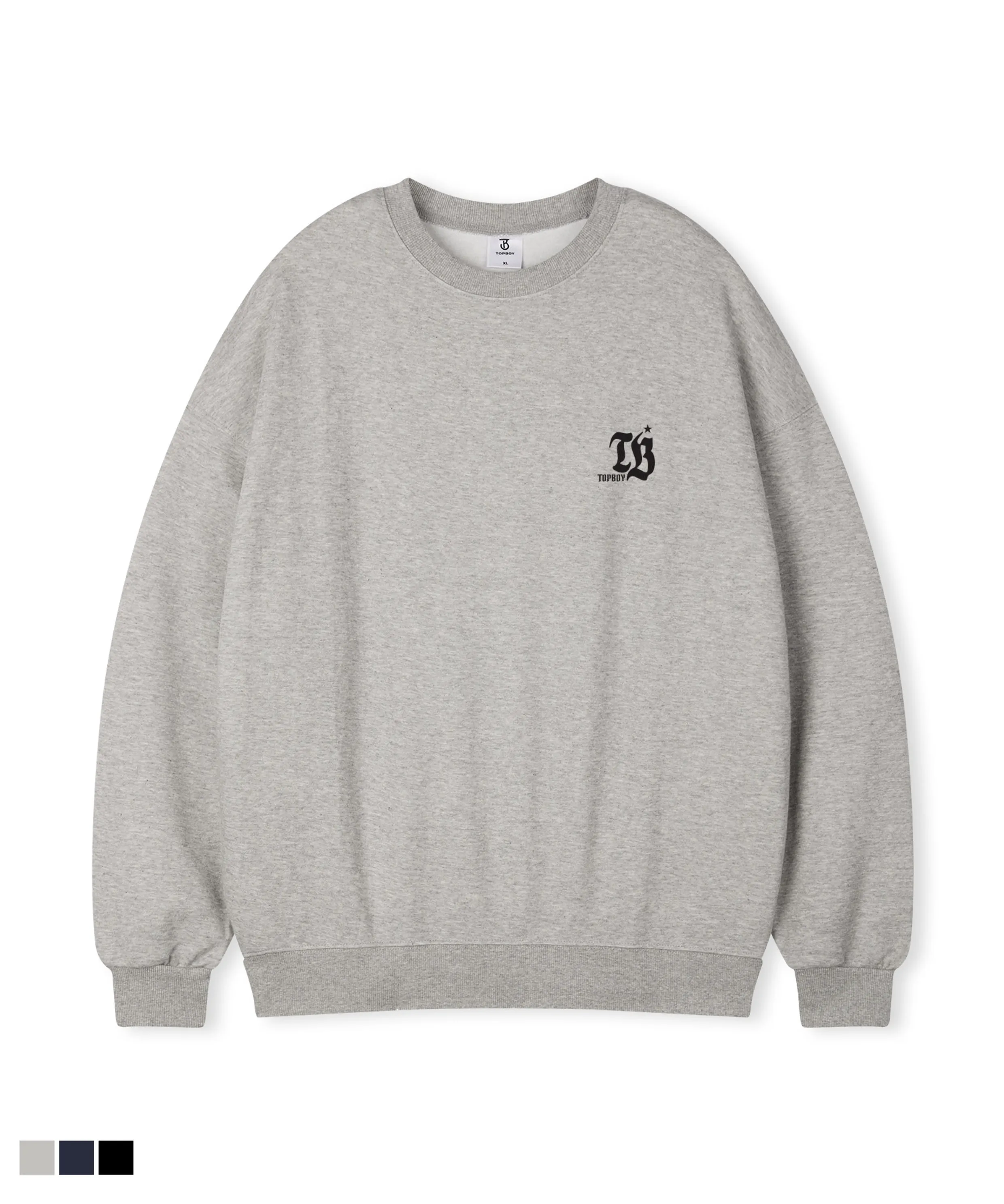 TV Star Oversized Fleece Printed Sweatshirt
