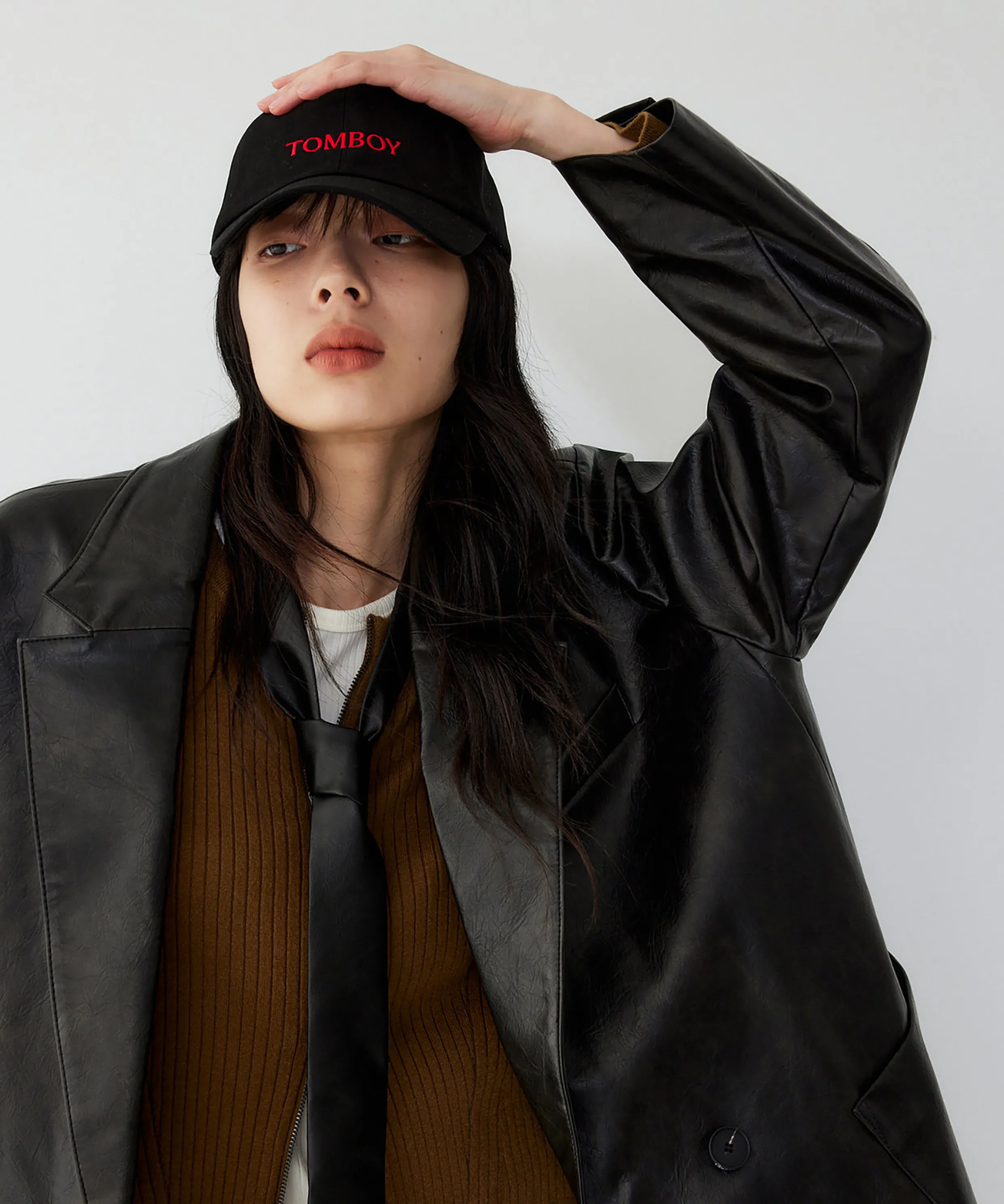 Tomboy Logo Ball Cap_Black 9105474001