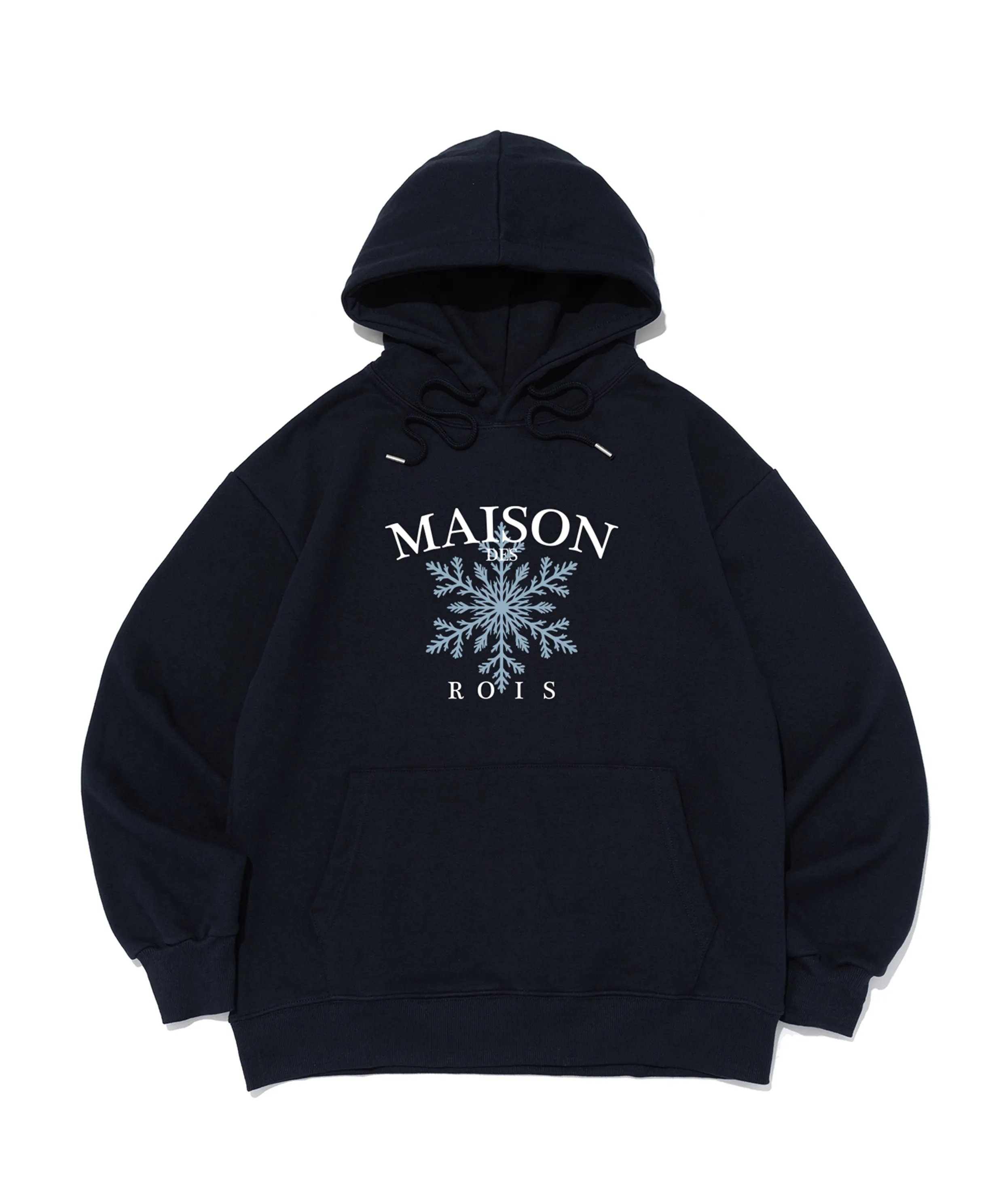 [Brushed/Non-brushed] Maison Snow Flower Hoodie (Navy)