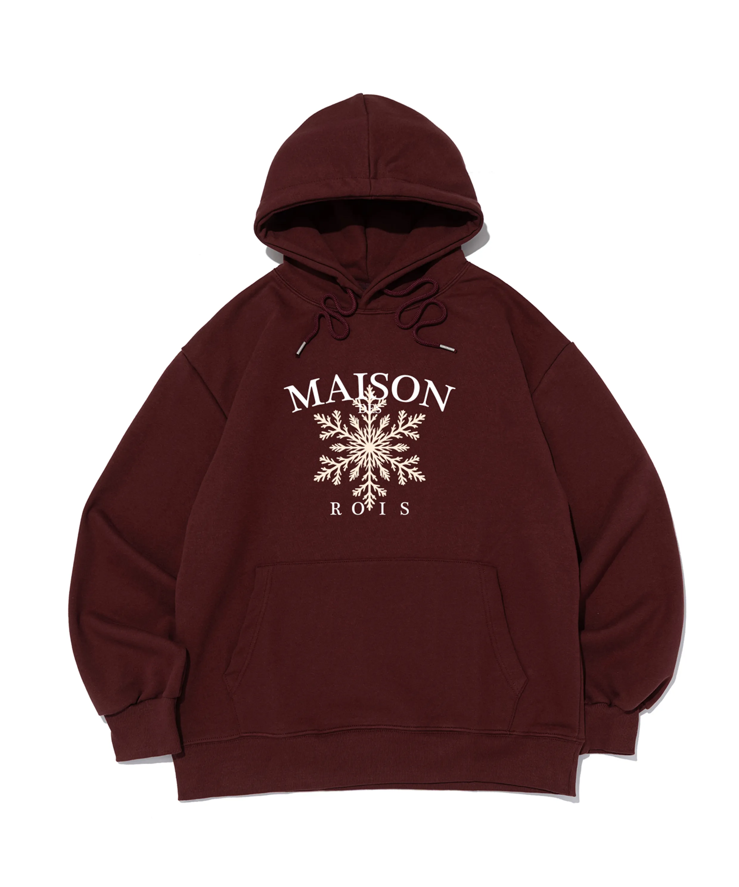 [Brushed/Non-brushed] Maison Snow Flower Hoodie (Wine)