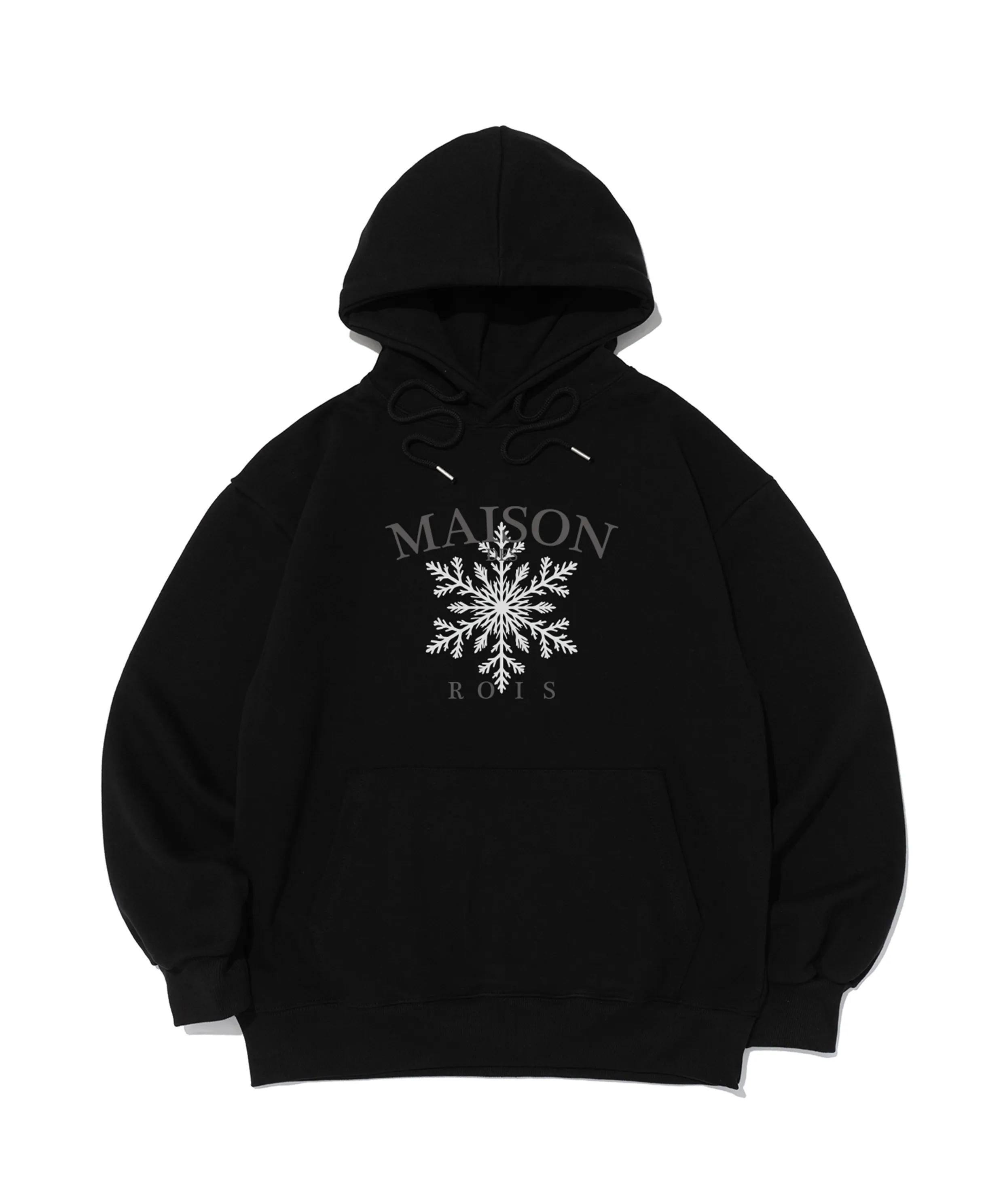 [Brushed/Non-brushed] Maison Snow Flower Hoodie (Black)