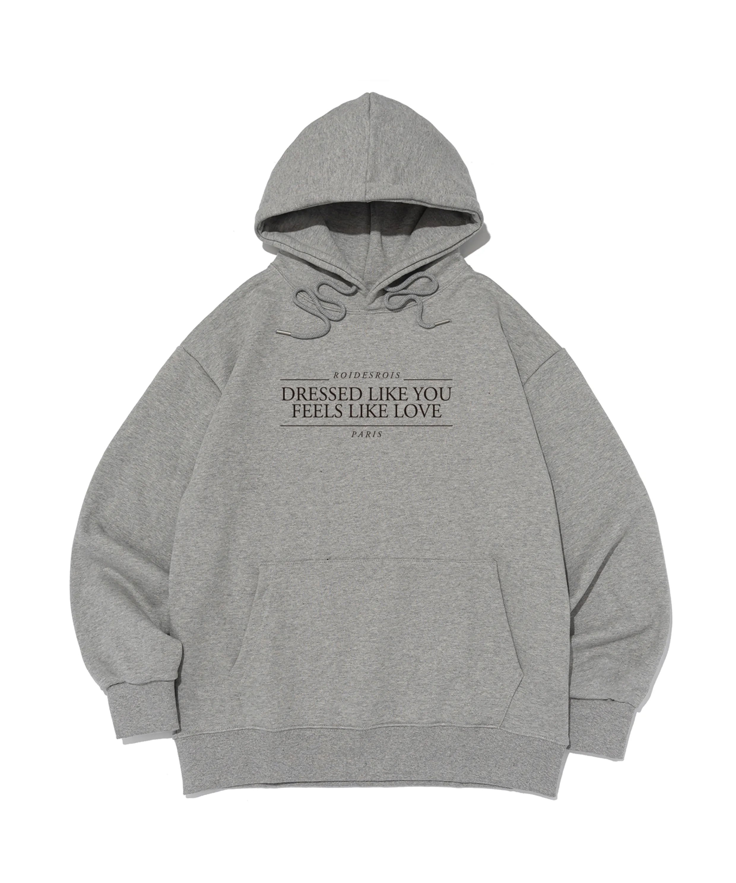 [Brushed/Non-brushed] Maison Like You Lettering Oversized Hoodie (Melange)