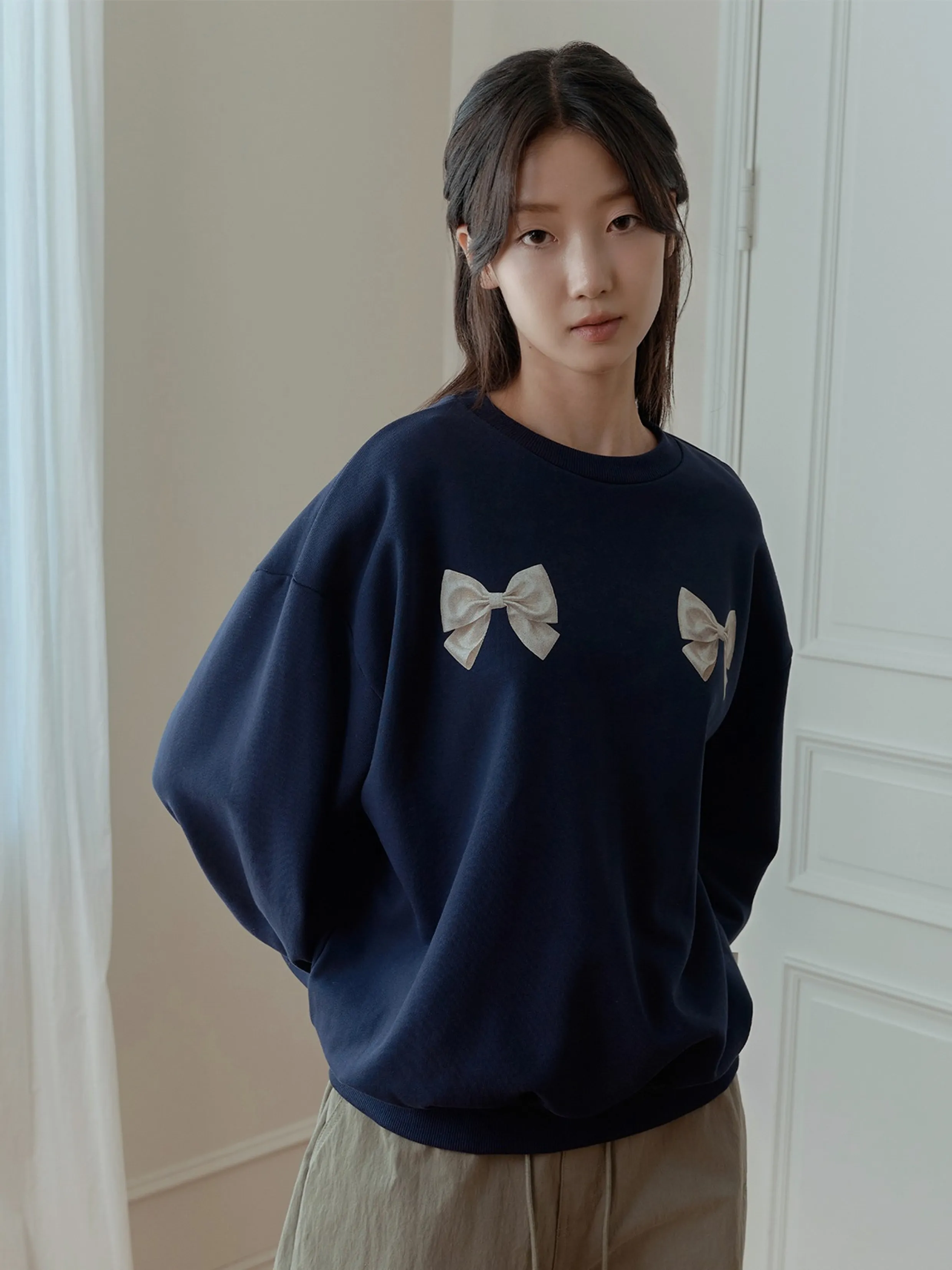 [Brushed/Non-brushed] Maison Like You Lettering Oversized Hoodie (Melange)