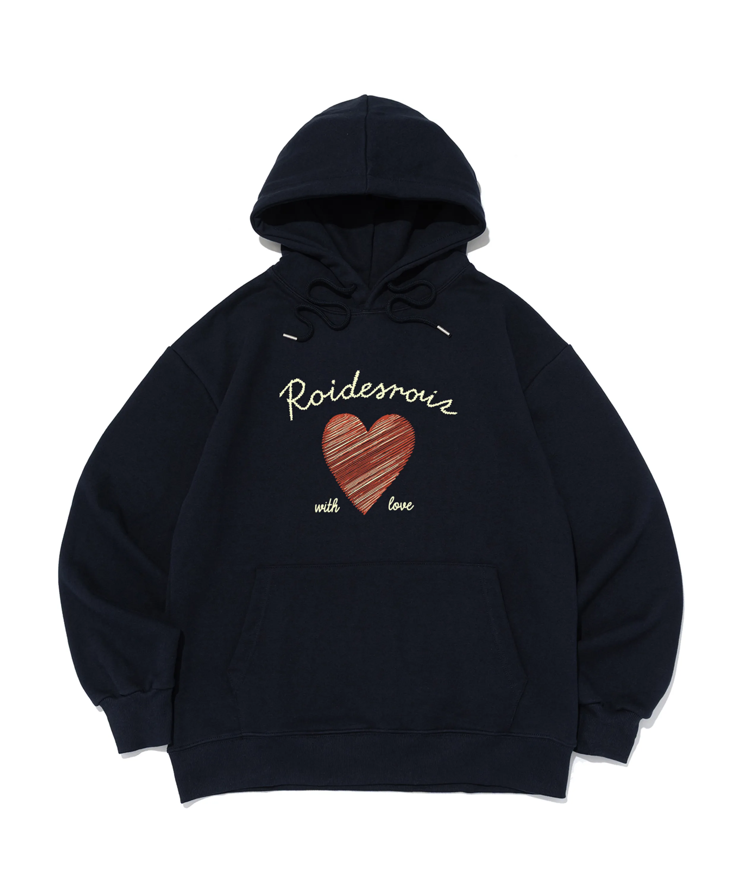 Maison Like You Lettering Oversized Hoodie (Ivory) [Fleece/No Fleece]