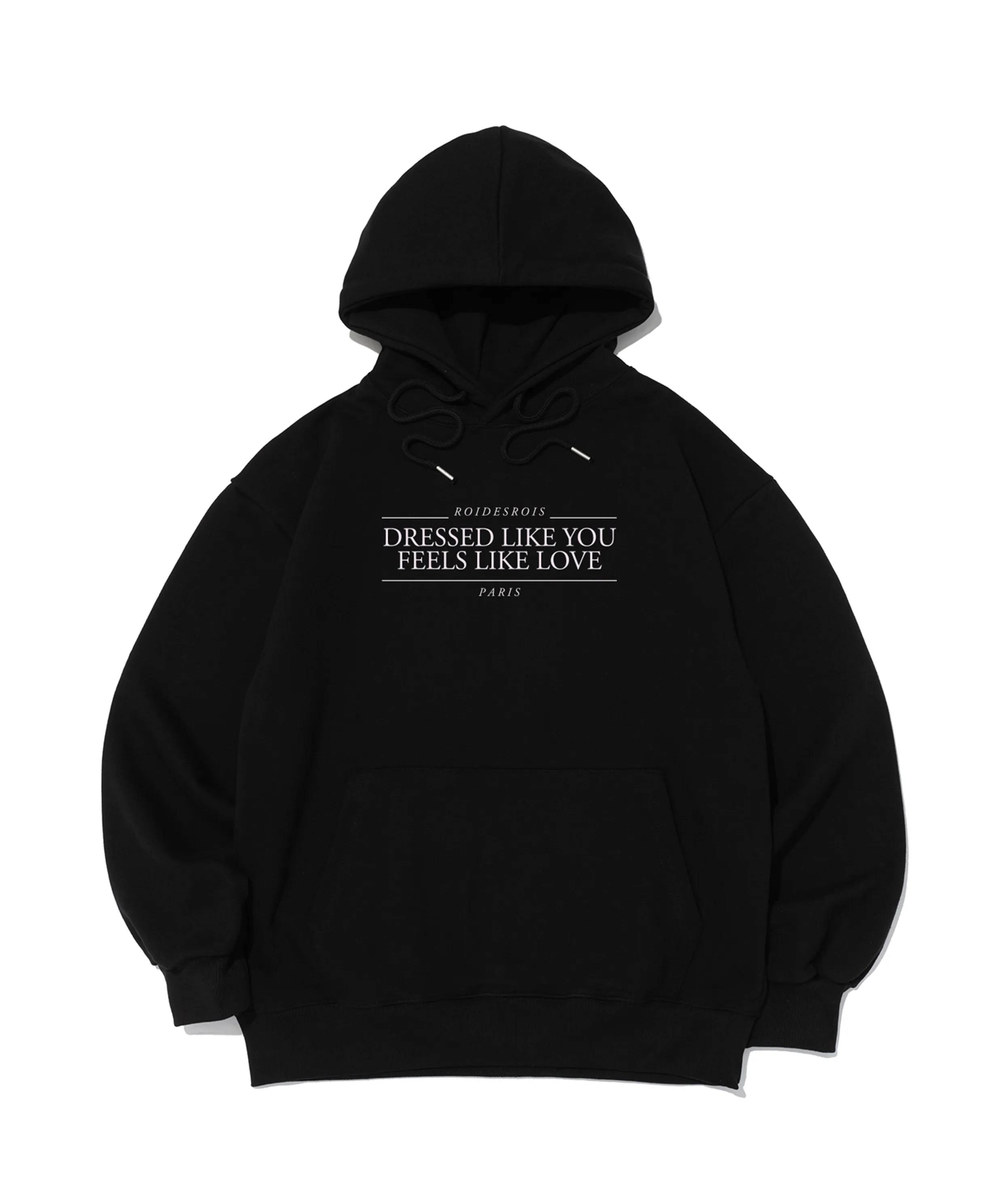 Maison Like You Lettering Oversized Hoodie (Black) [Fleece/No Fleece]