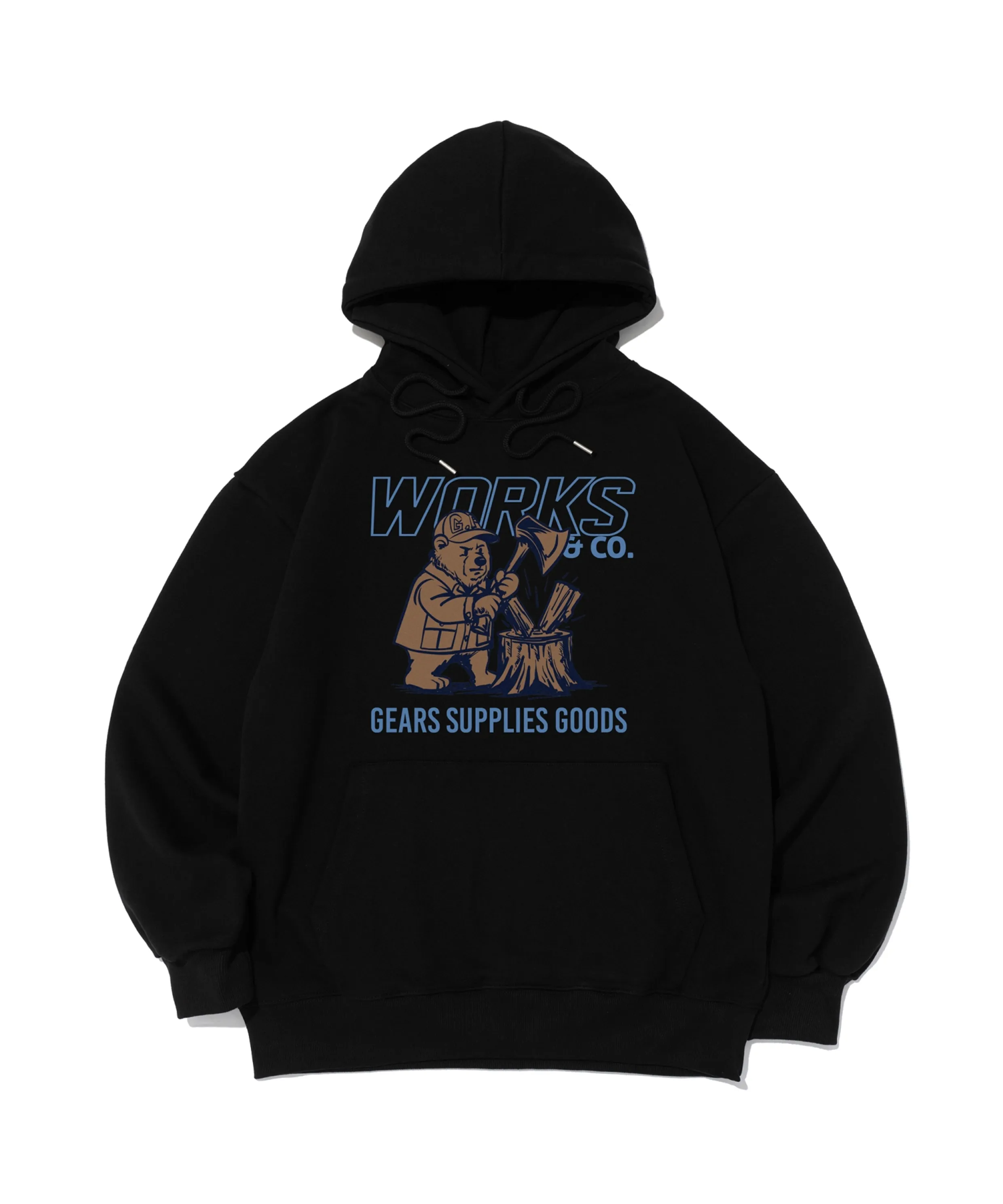 Maison Like You Lettering Oversized Hoodie (Black) [Fleece/No Fleece]
