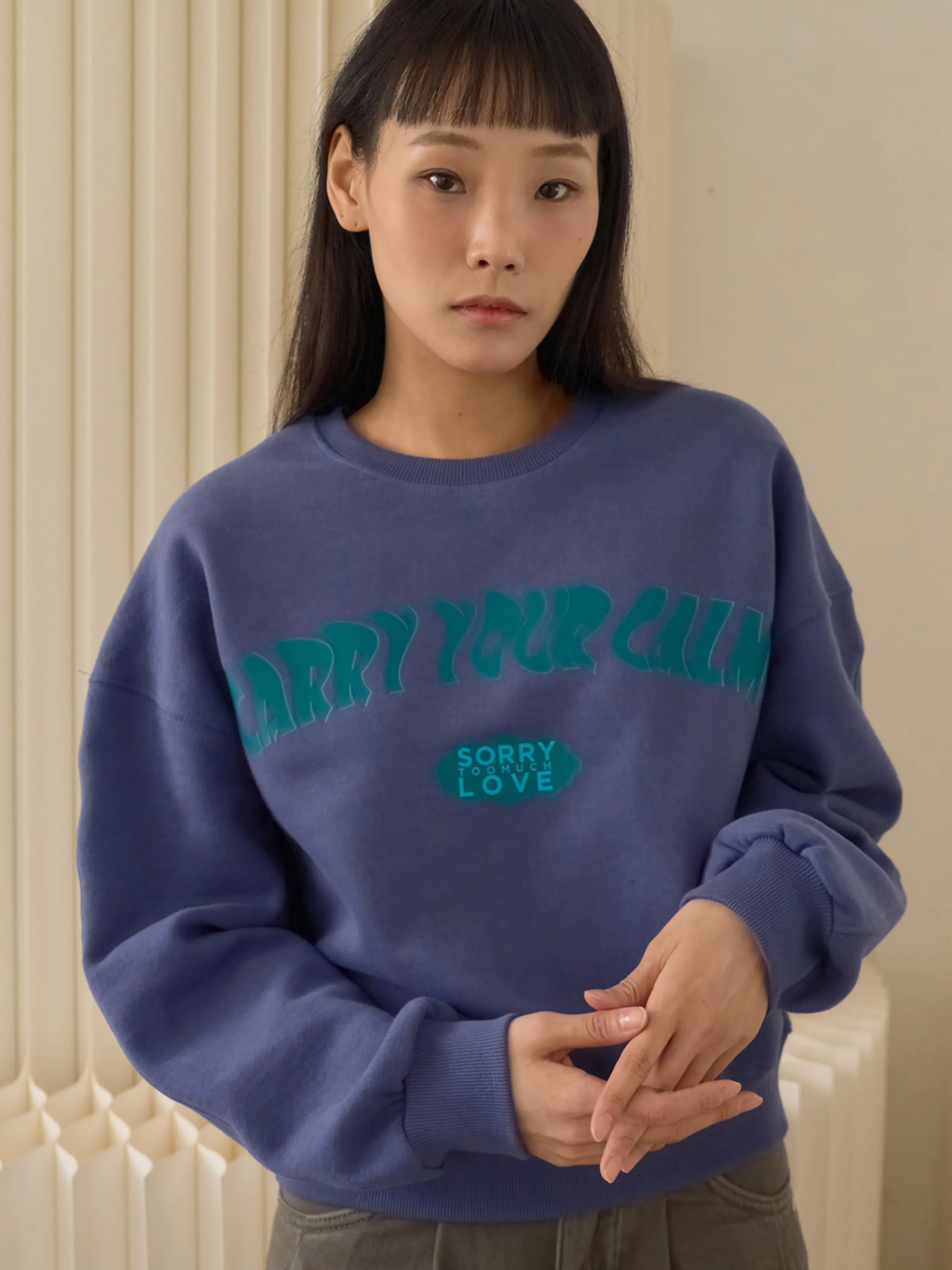 Carry Your Calm Sweatshirt_Blue