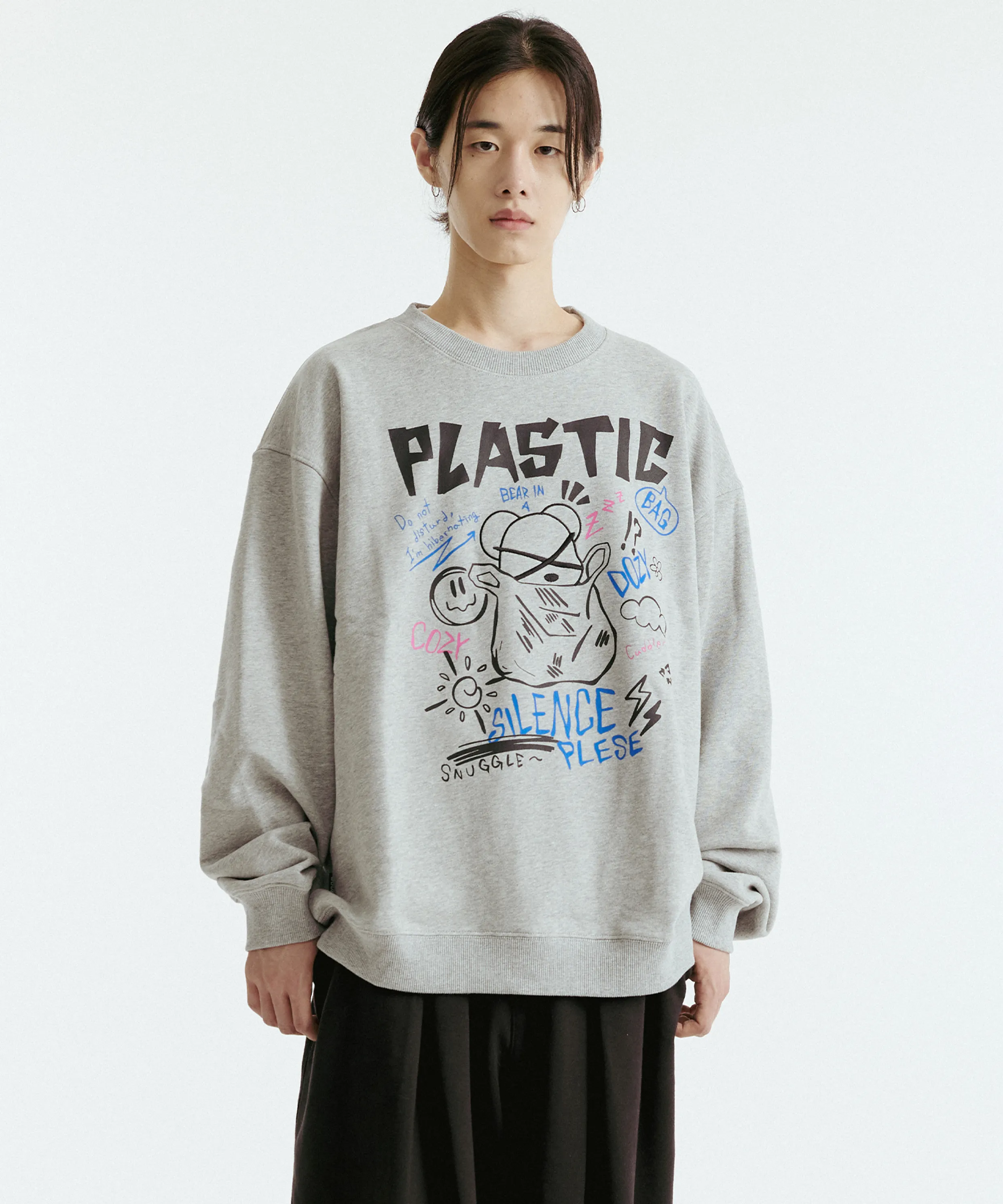 Plastic Bear Sweatshirt (Gray)