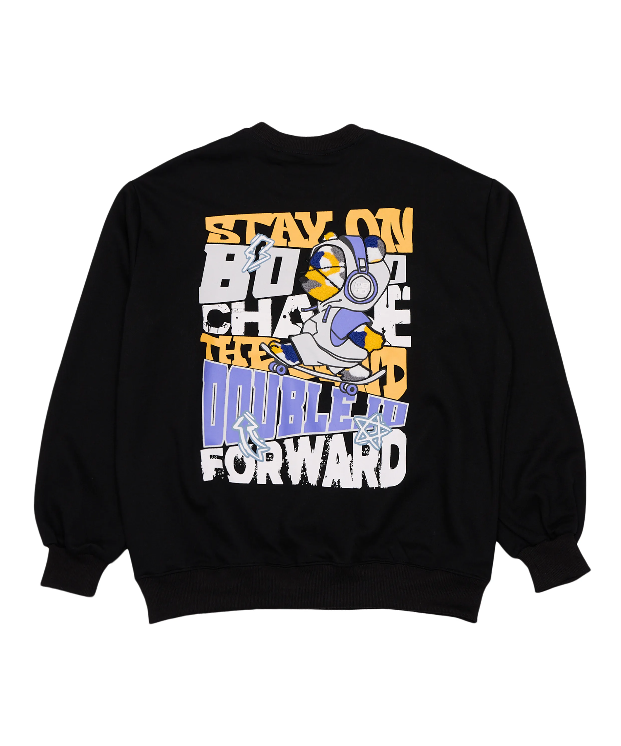 Headset Board Bear Sweatshirt (Black)