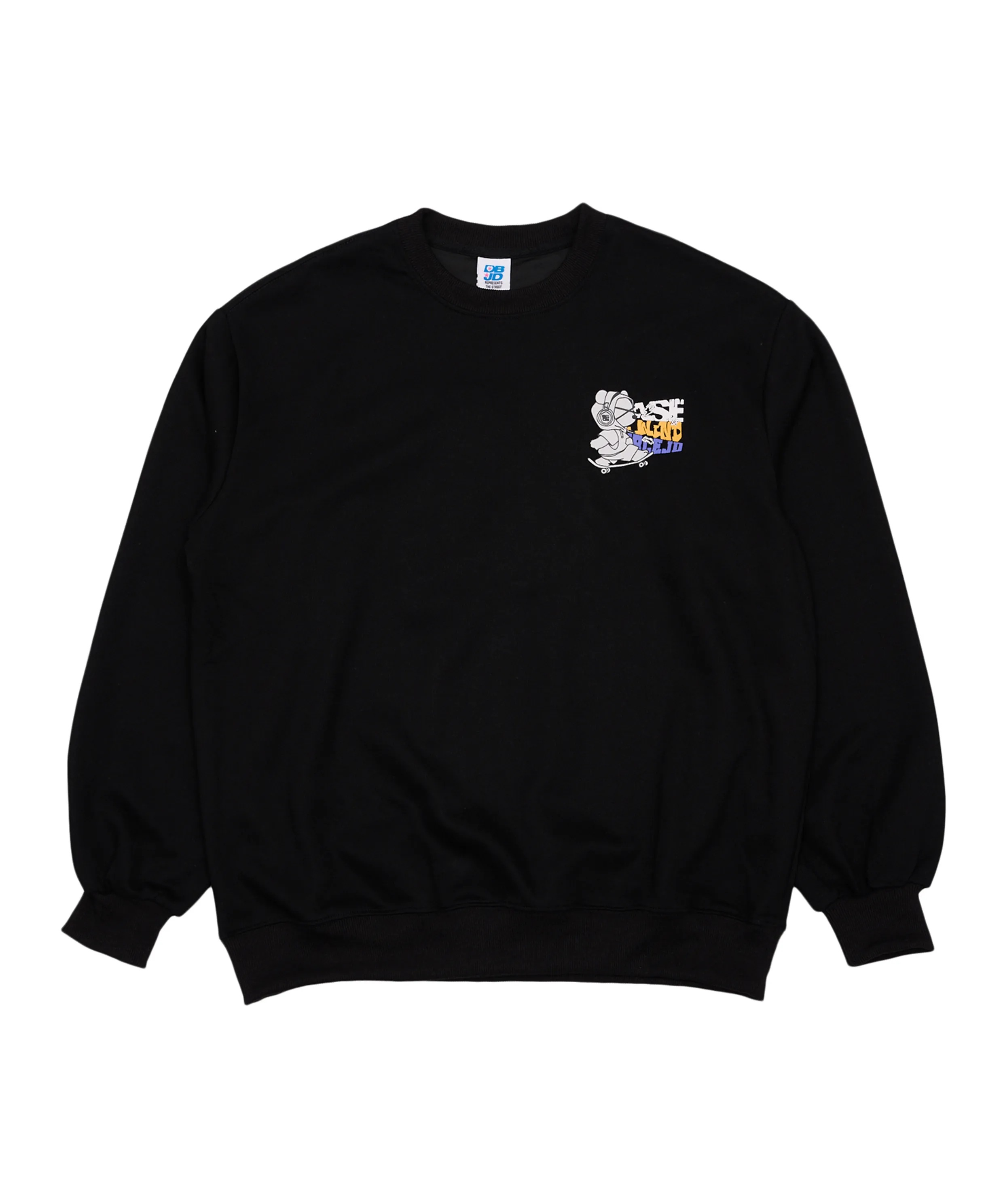 Headset Board Bear Sweatshirt (Black)