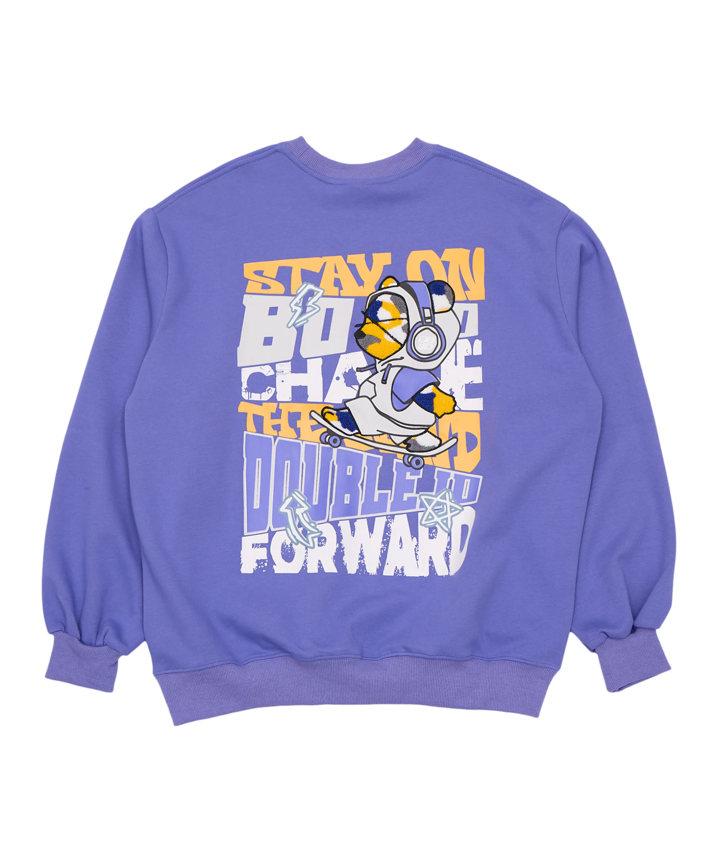 Headset Board Bear Sweatshirt (Purple)