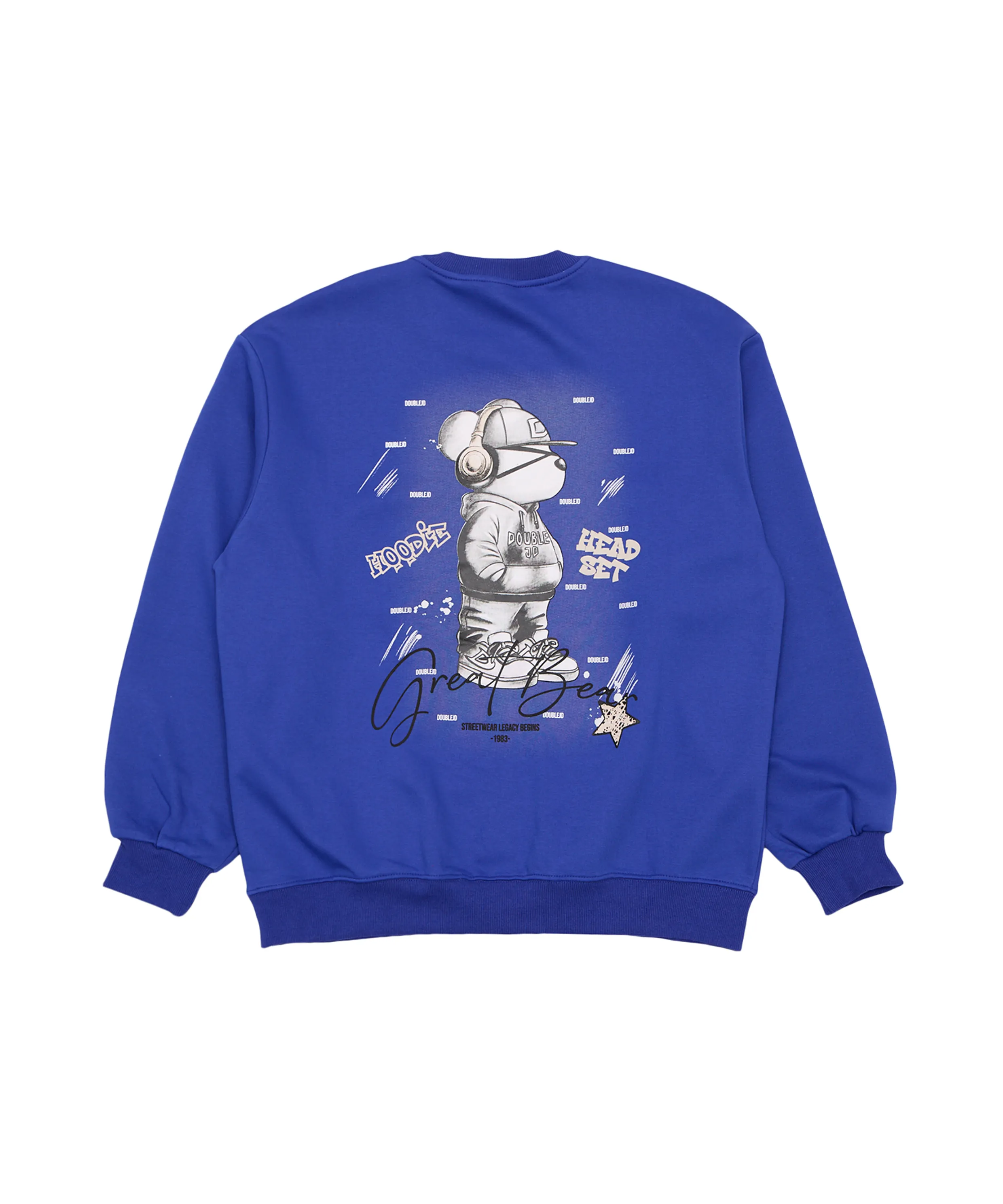Headset Bear Sweatshirt (Blue)