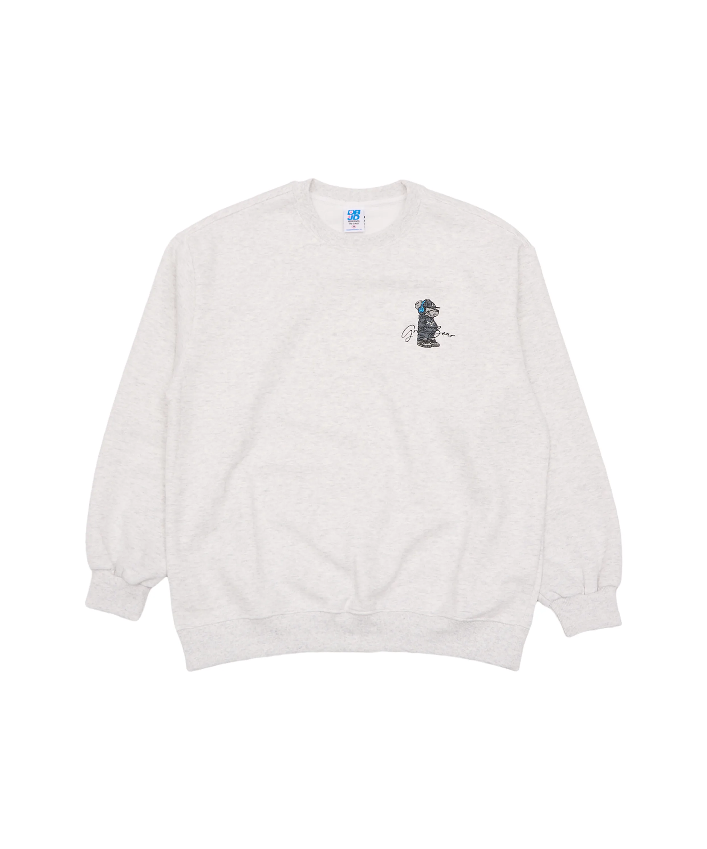 Headset Bear Sweatshirt (Light Gray)