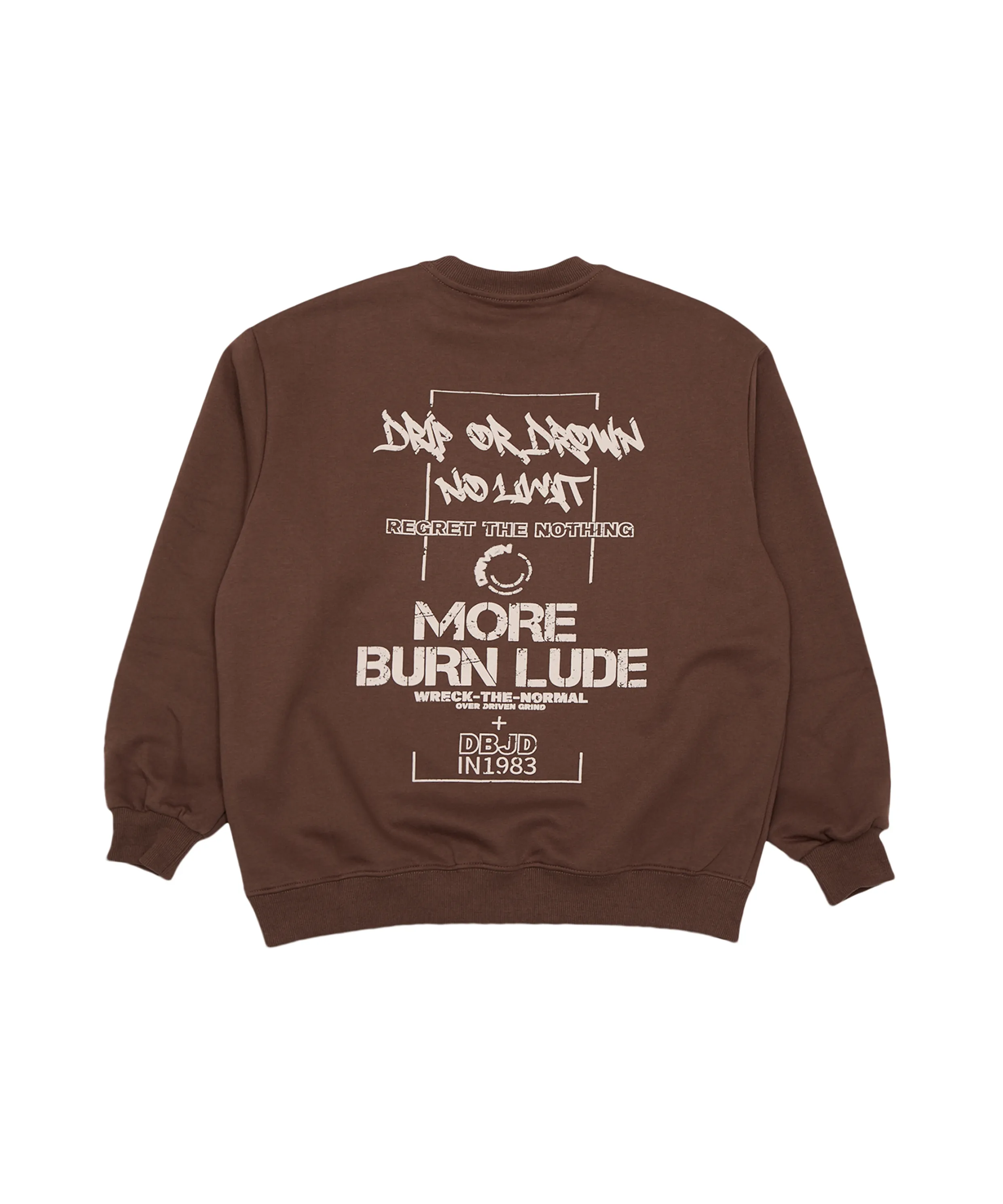 Driven Lettering Sweatshirt (Brown)