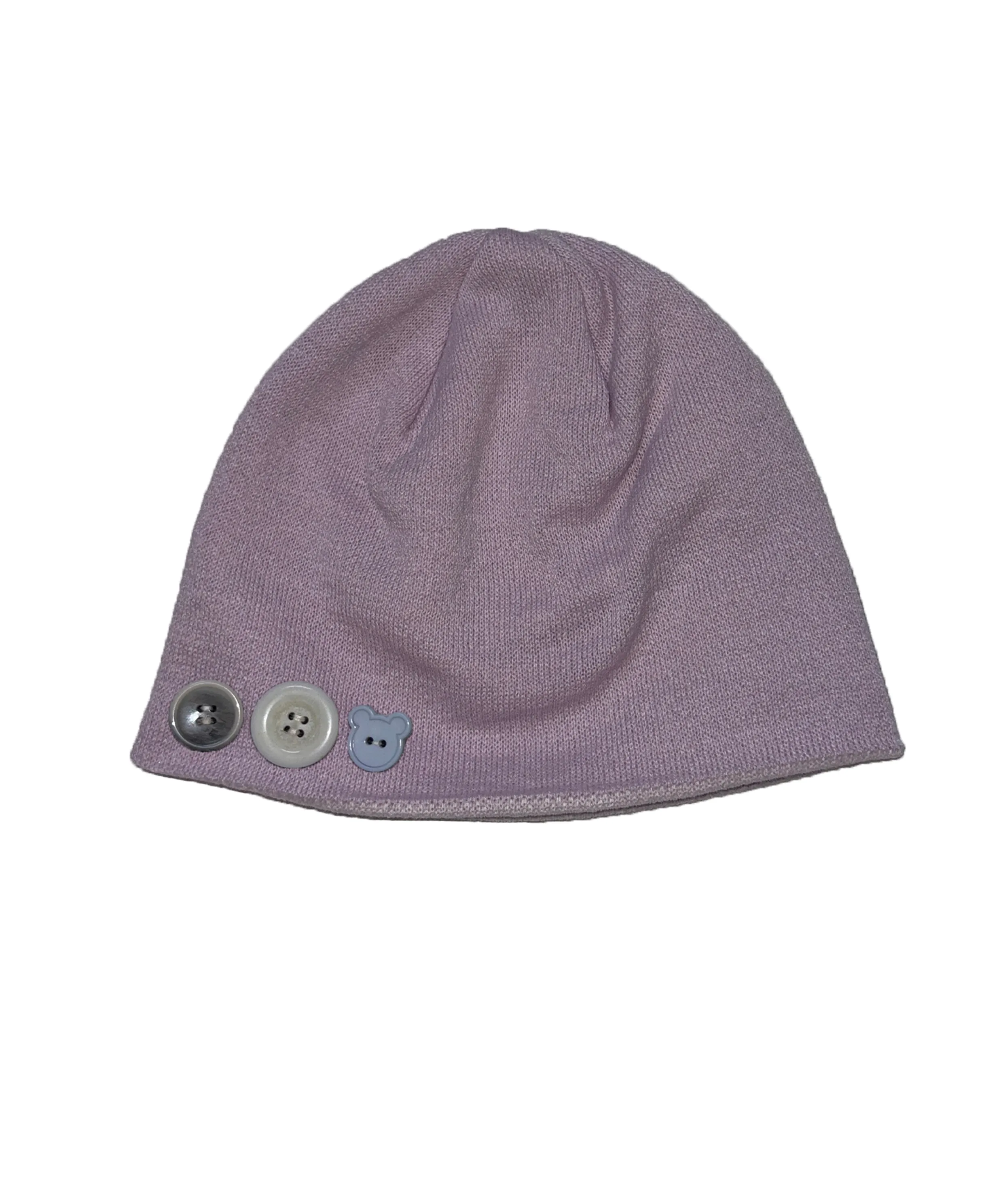 Jacquard Button Beanie