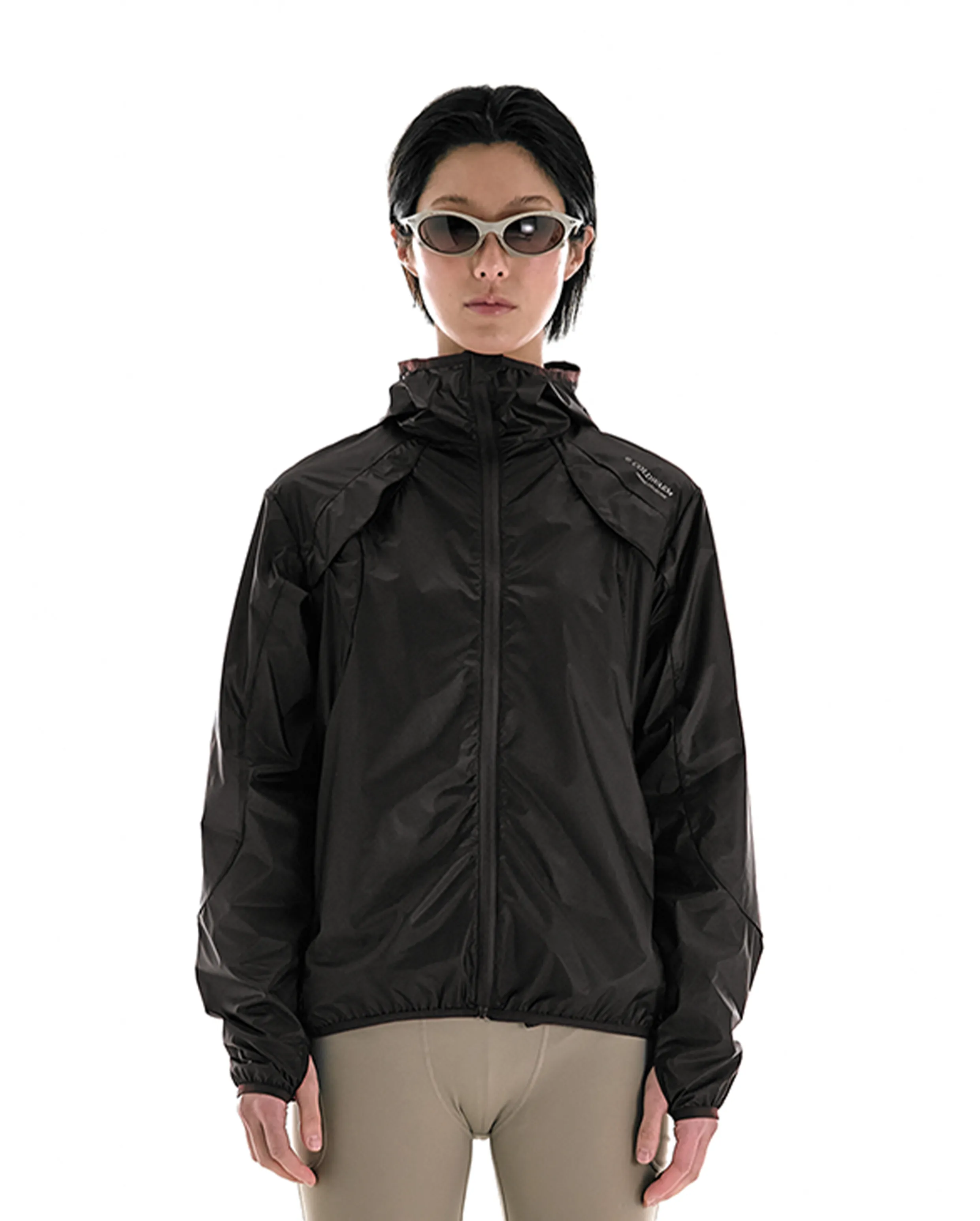 aero shell wind jacket (dark brown) -small fit-