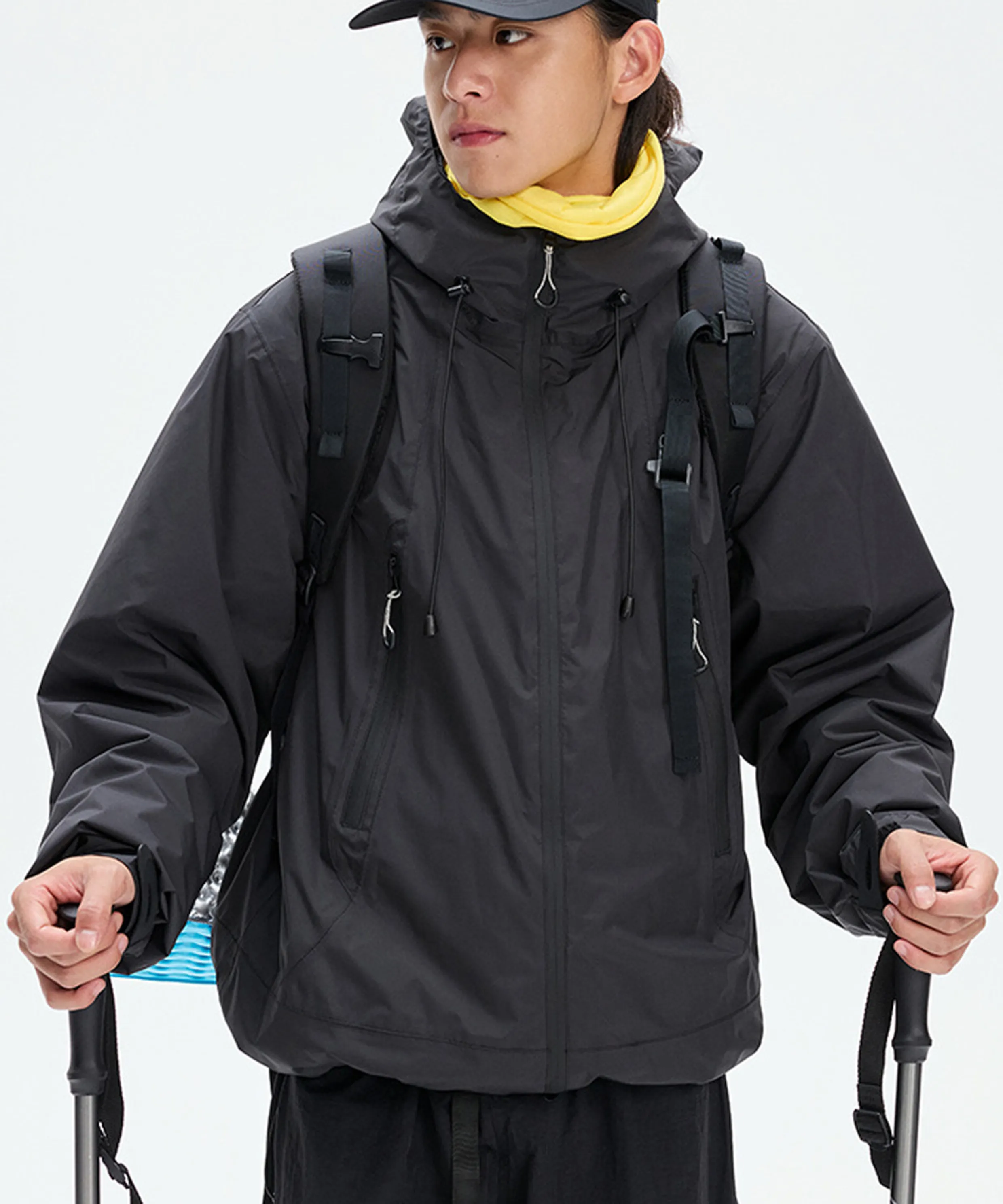 [Duck Down 90/10] 3-in-1 Multiway Down Jacket (Black)