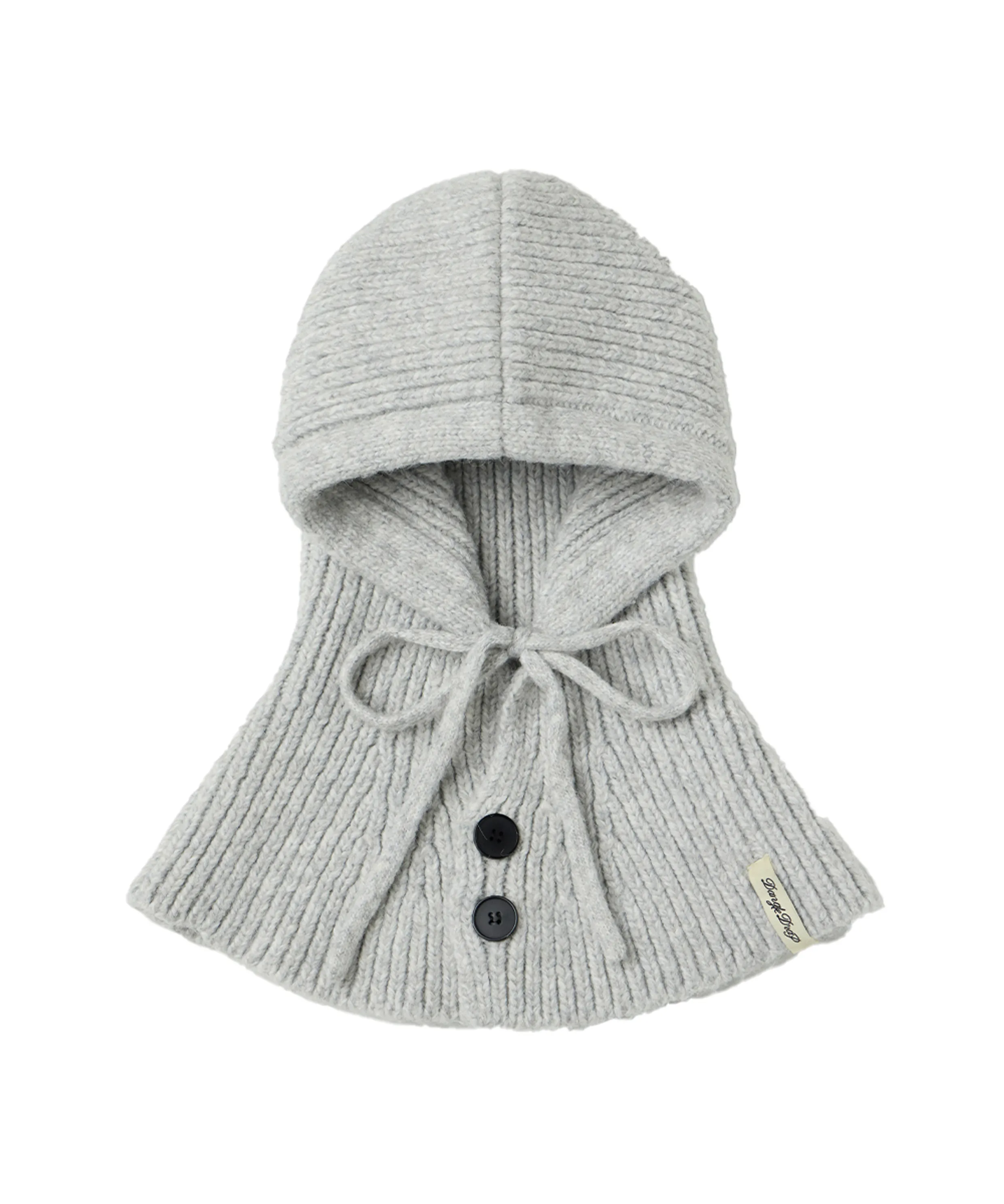 (woman) Knit Button Balaclava_3Color