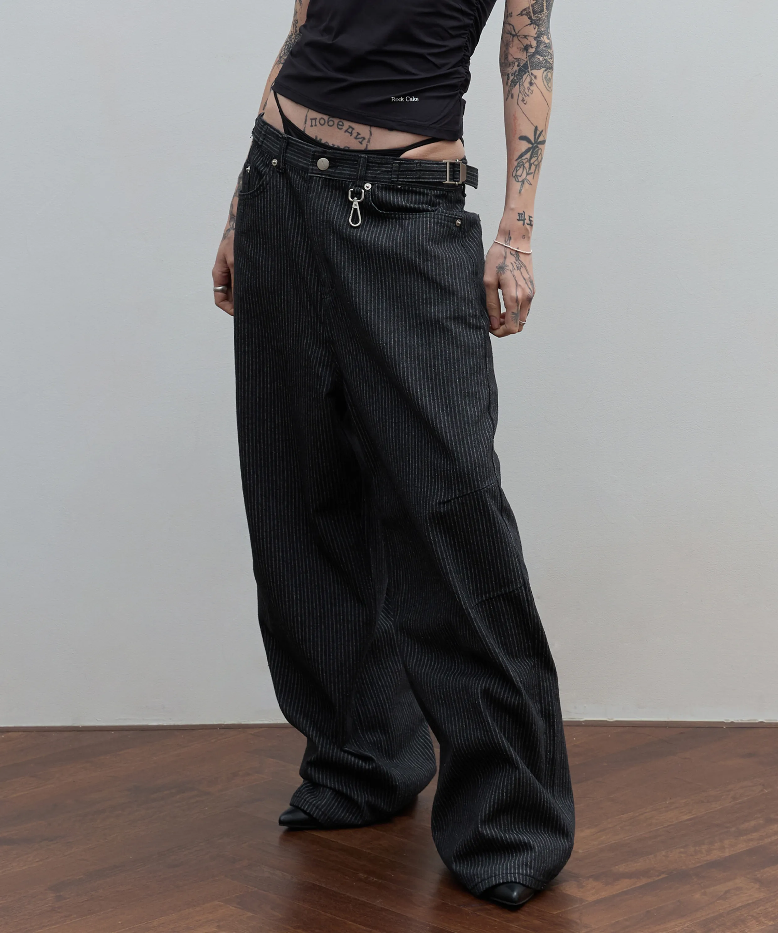[XS added] Utility wide pants_3 colors
