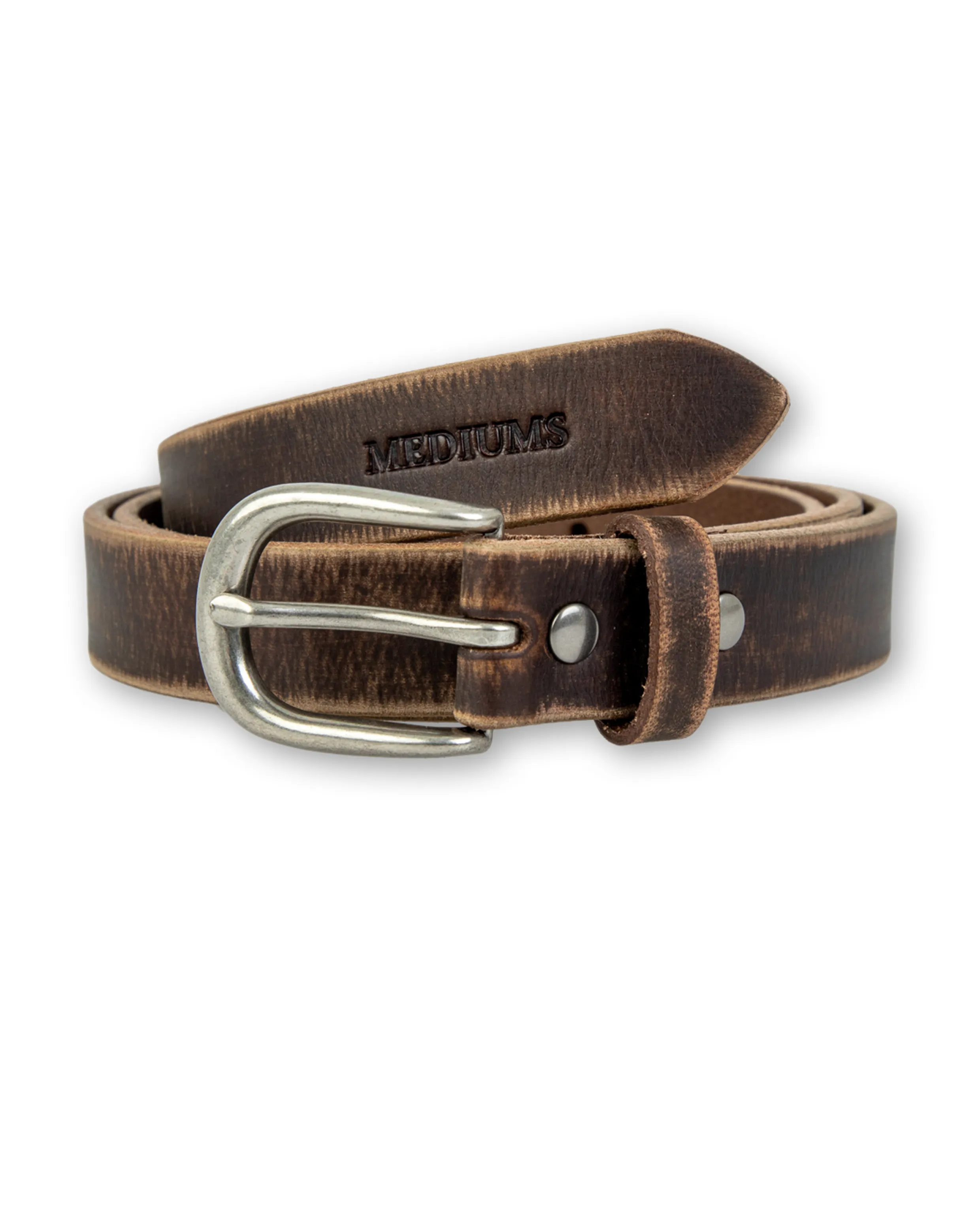 Distressed Full-Grain Leather Belt