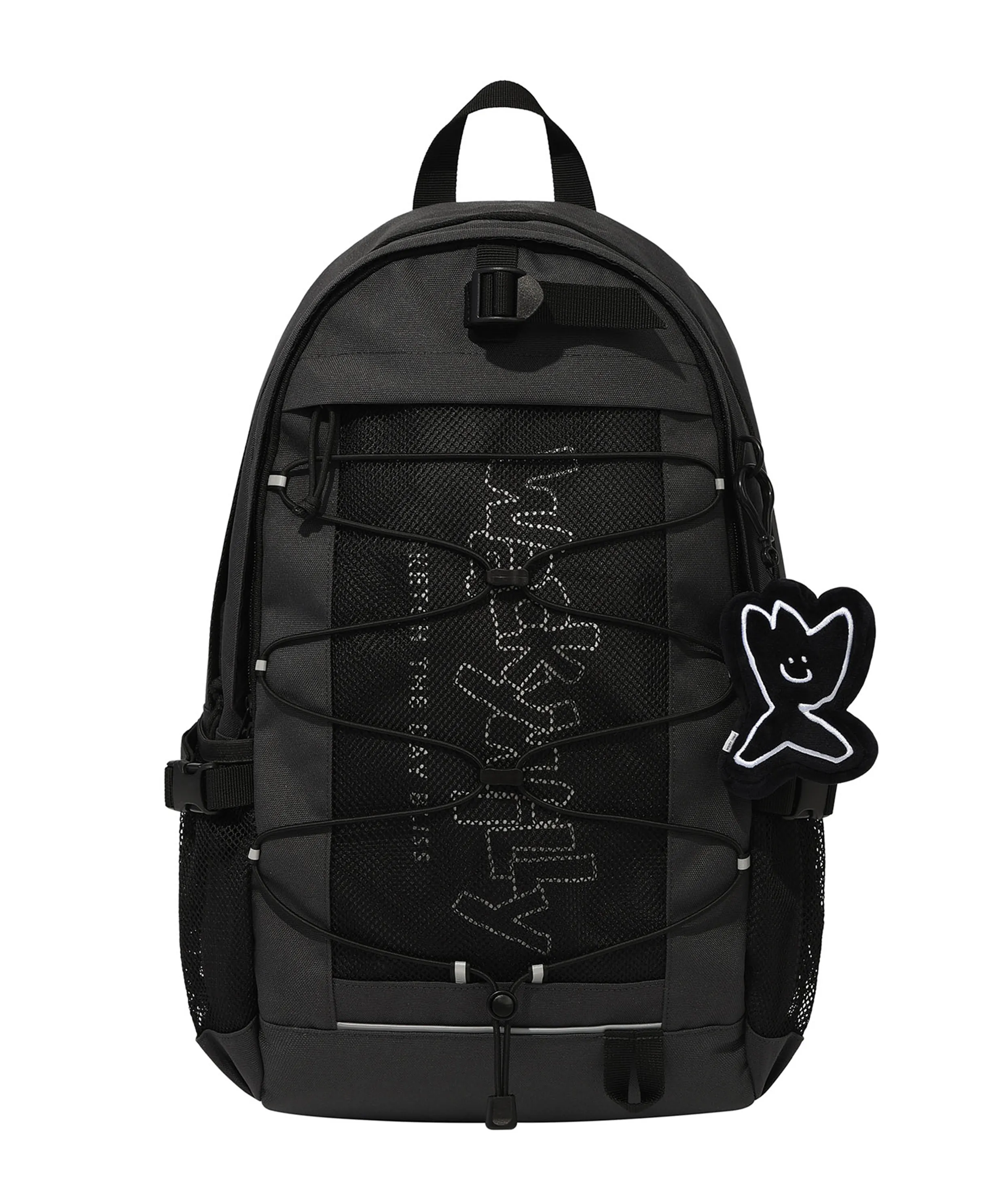 [25SS] Mesh String Backpack Charcoal