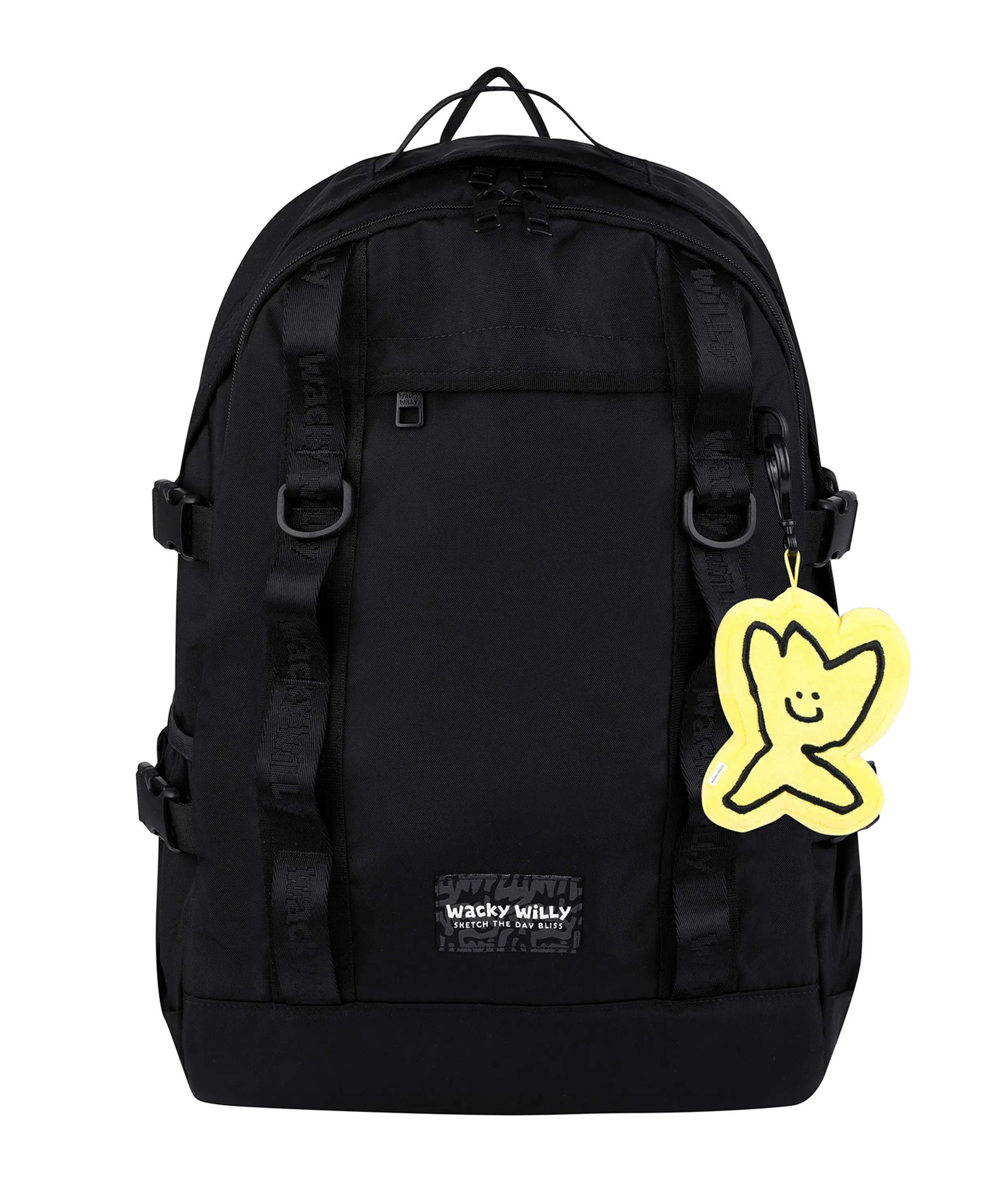 [25SS] Mesh String Backpack Charcoal