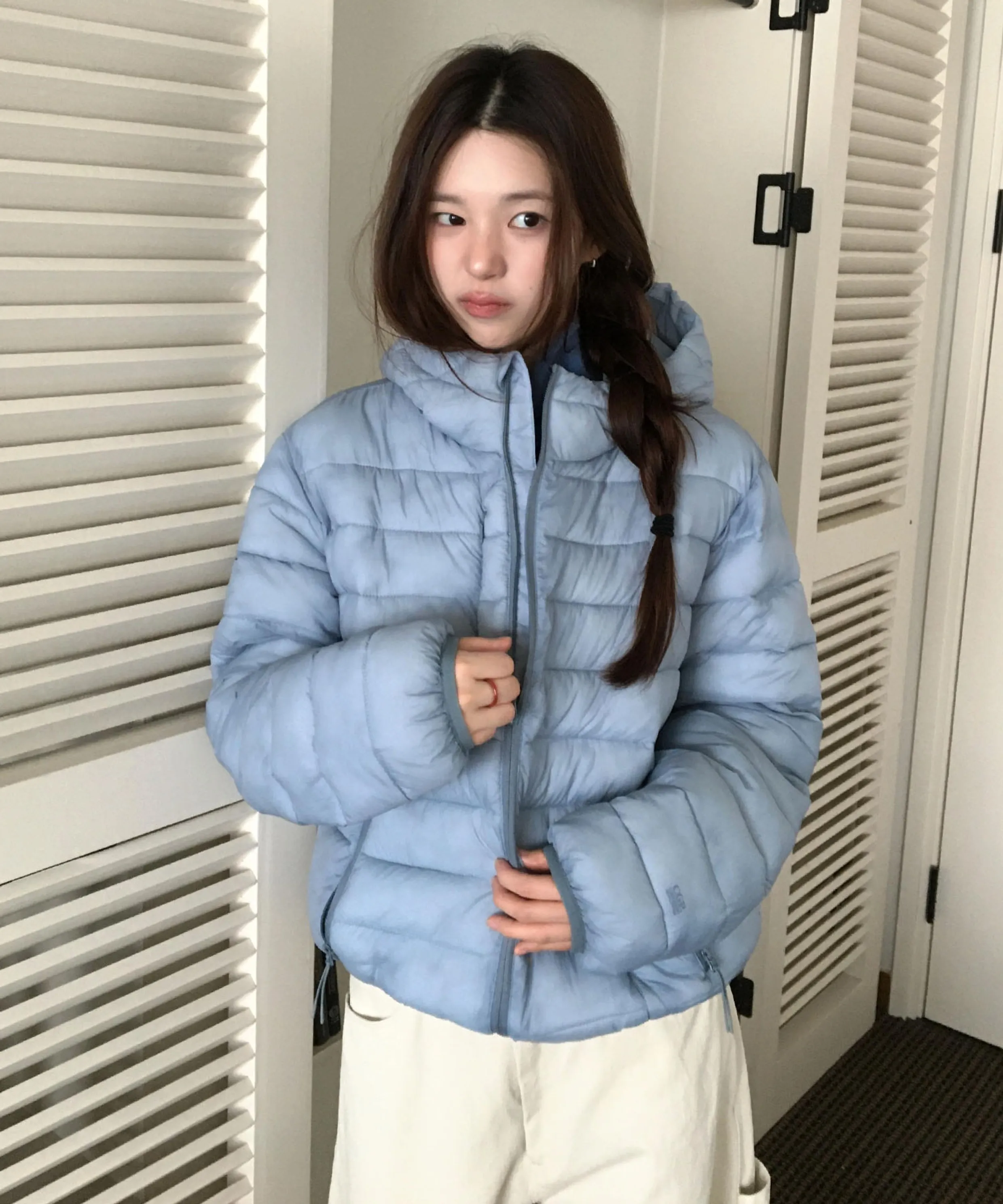 (Woman) Minimal Lightweight Hooded Padded Jacket _9 Colors