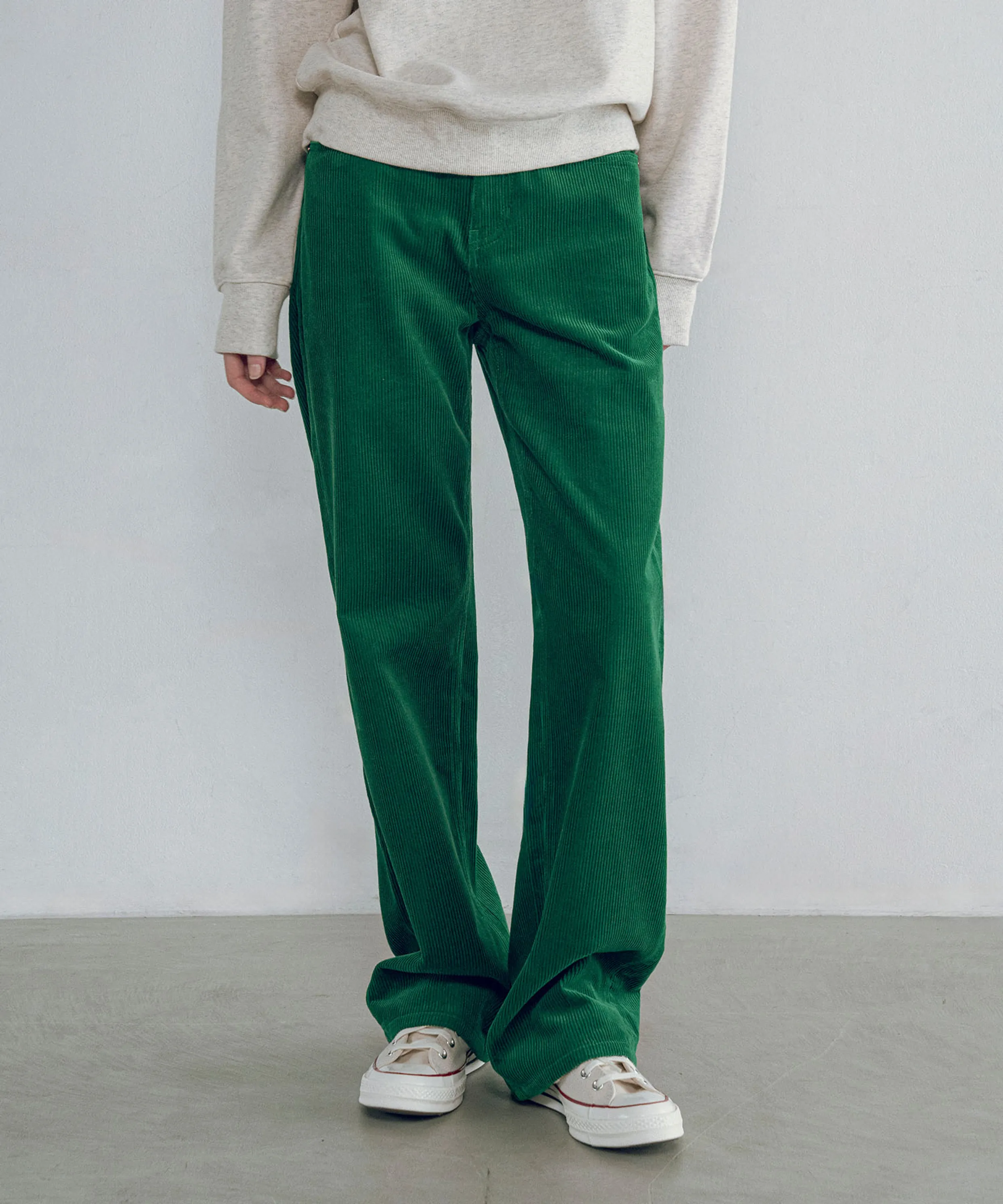 Corduroy Classic Bootcut - Green 5 Corduroy Classic Bootcut - Green