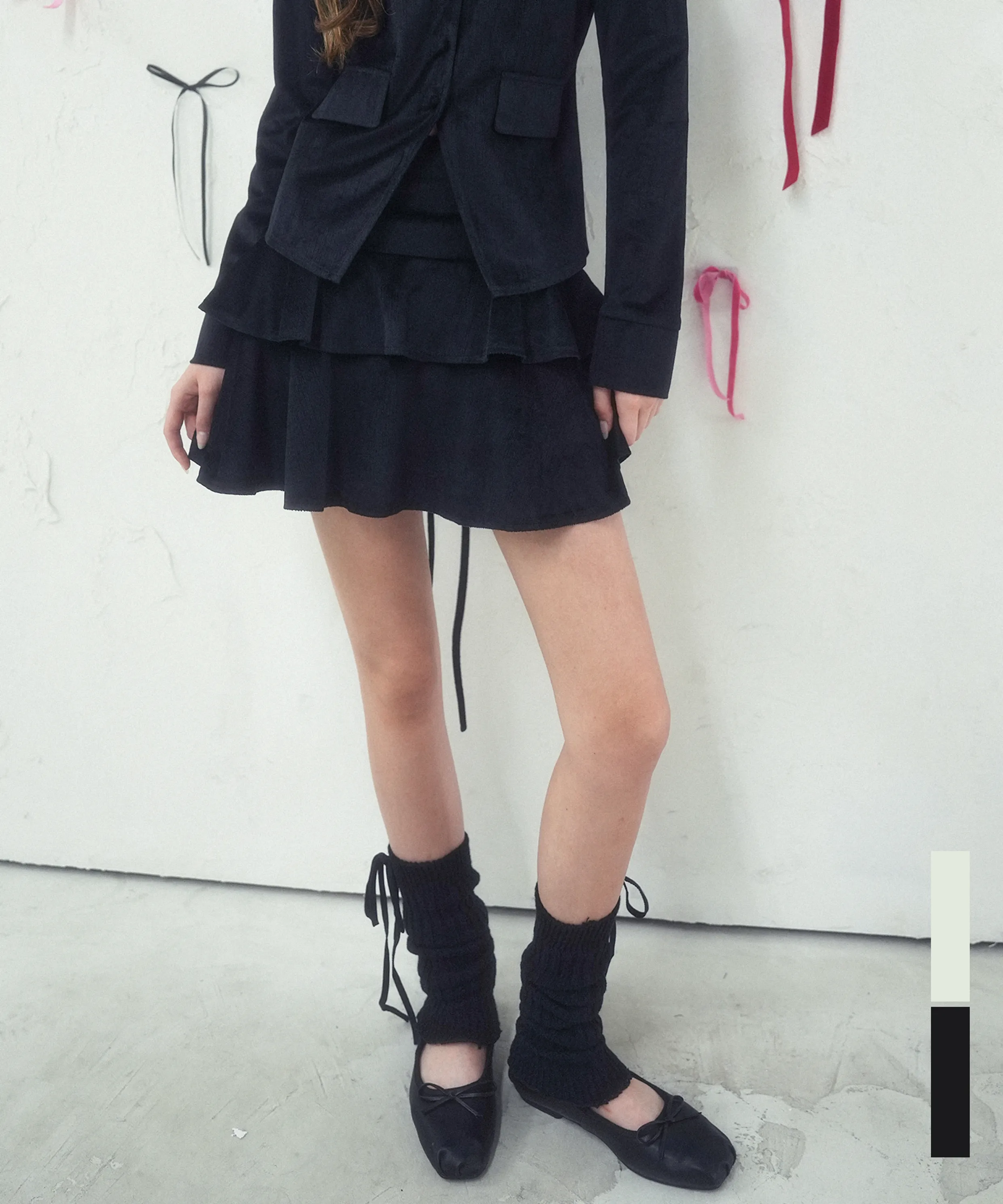 Aria Balloon Ribbon Mini Skirt - 3COL