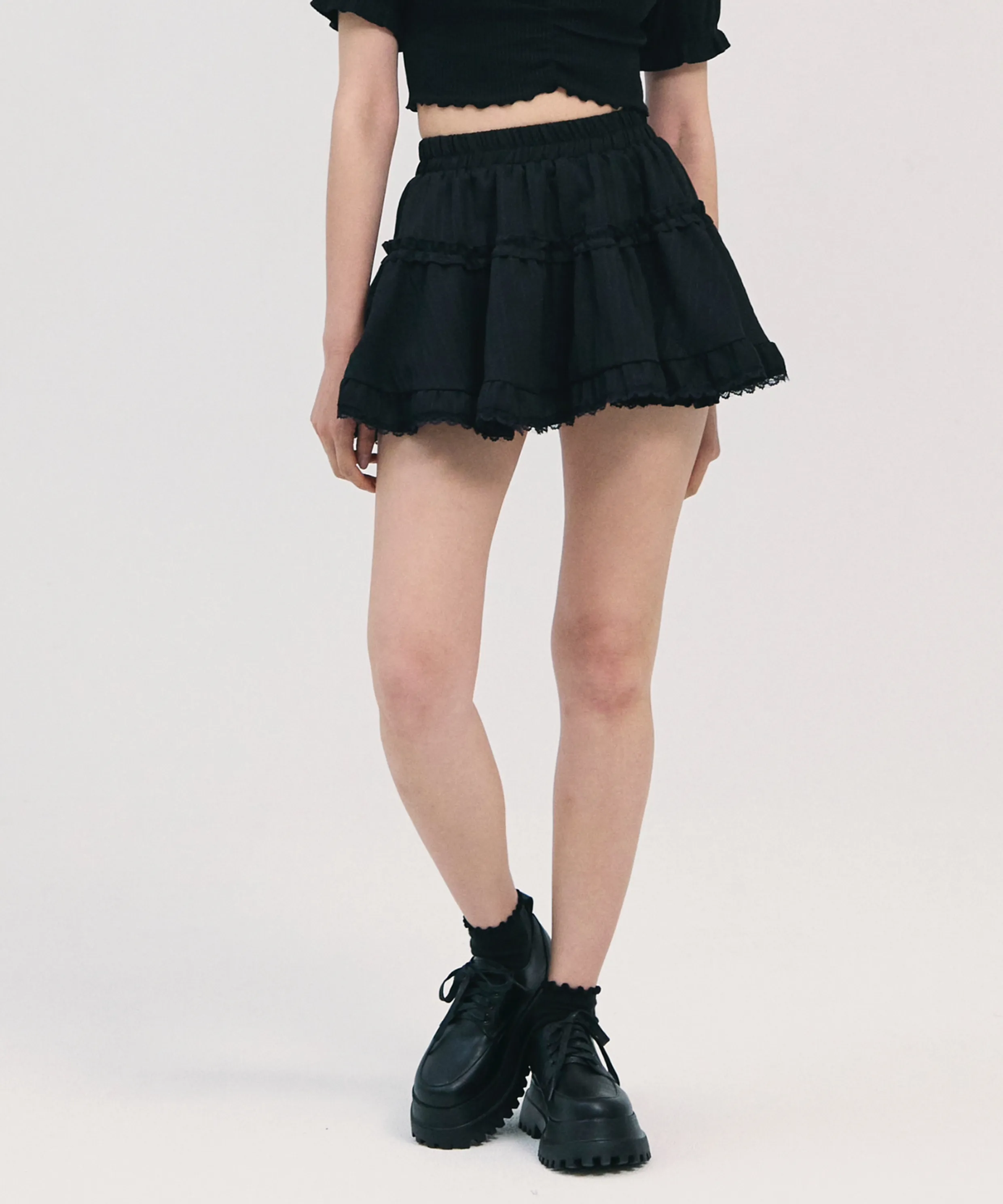 Aria Balloon Ribbon Mini Skirt - 3COL