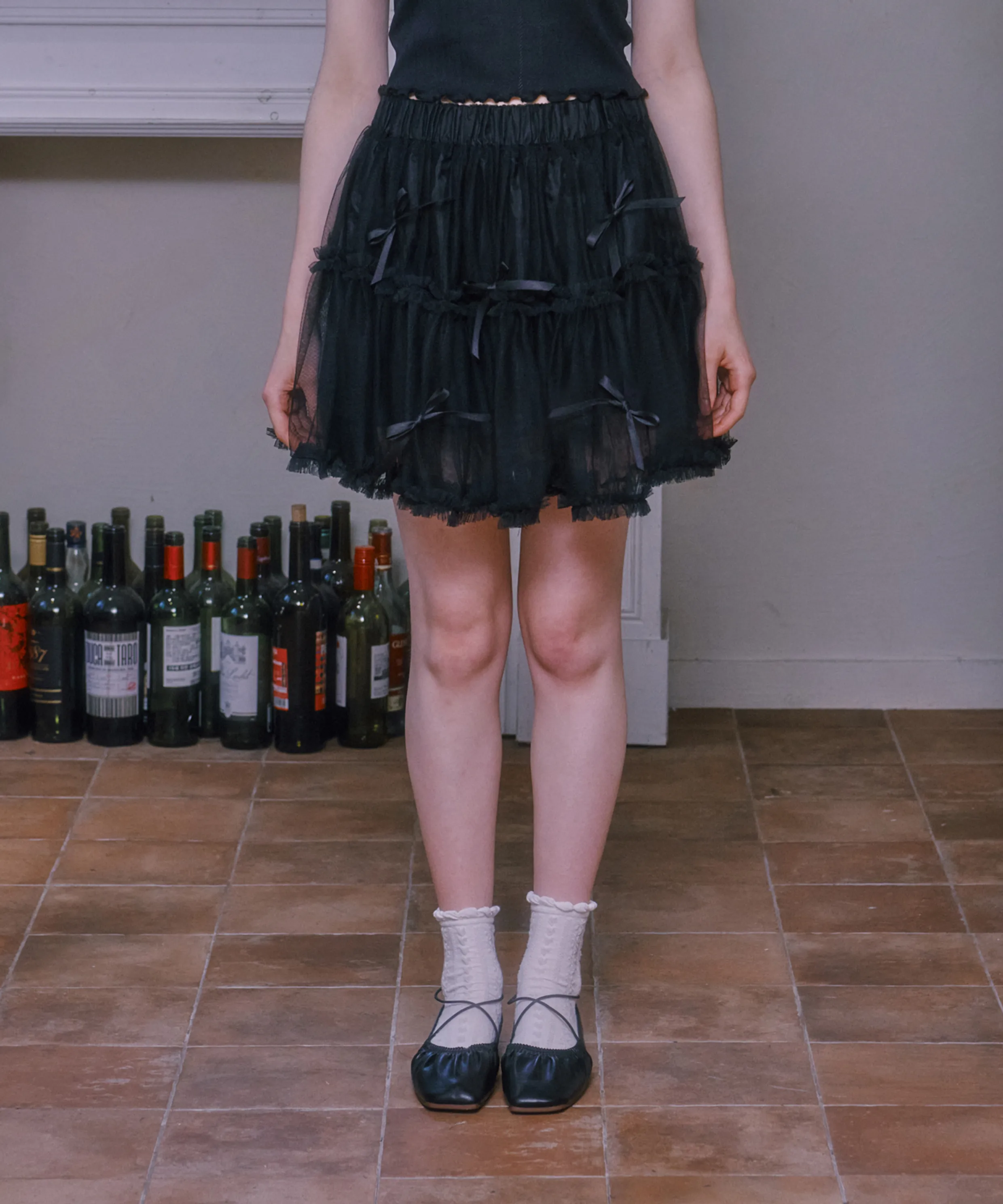 Aria Balloon Ribbon Mini Skirt - 3COL