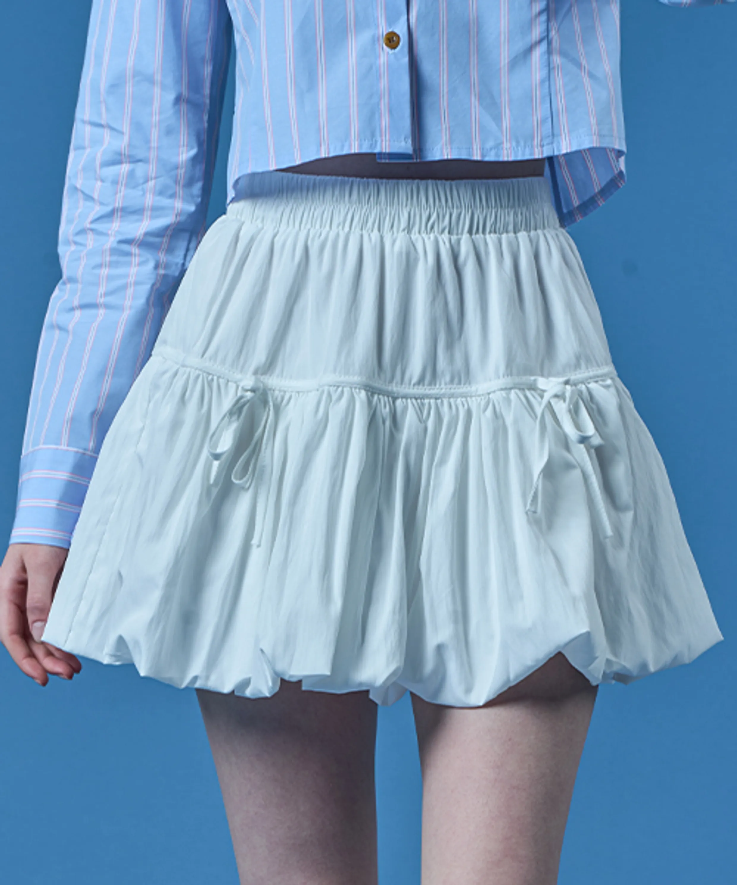 Aria Balloon Ribbon Mini Skirt - 3COL