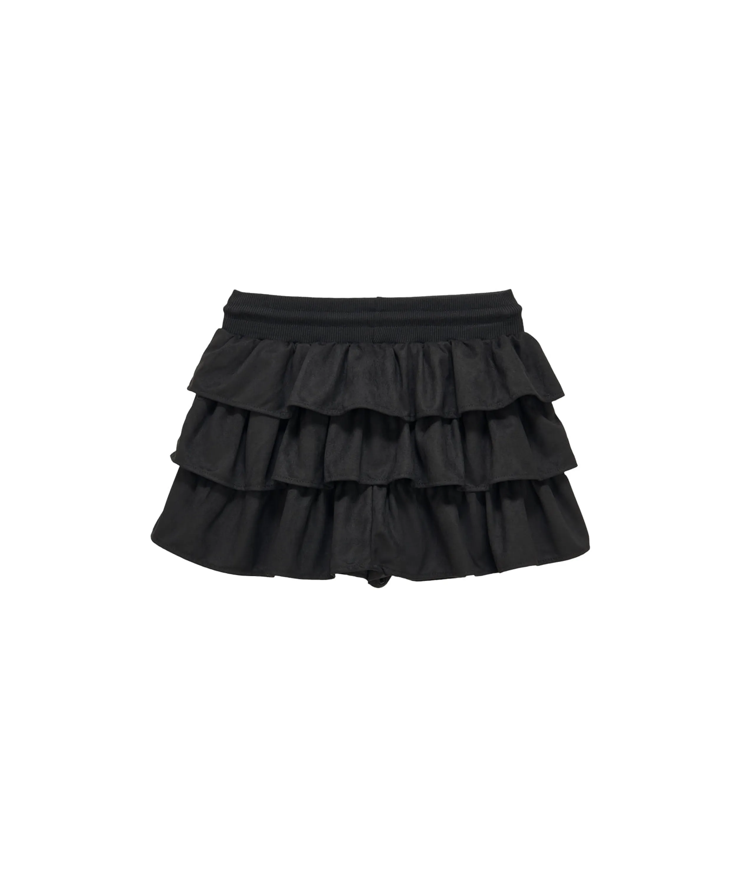 Bony Cancan Suede Skirt (black)