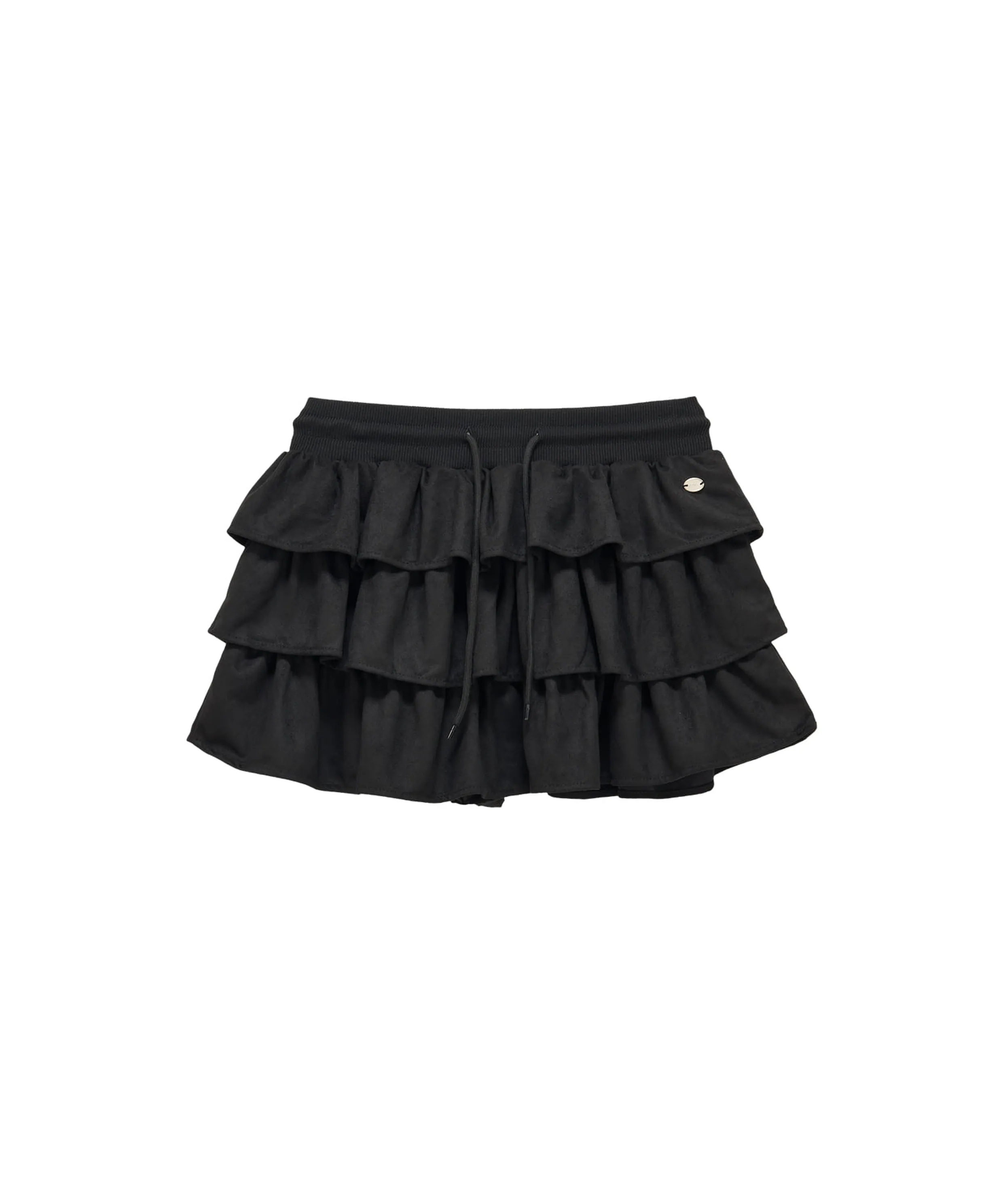 Bony Cancan Suede Skirt (black)