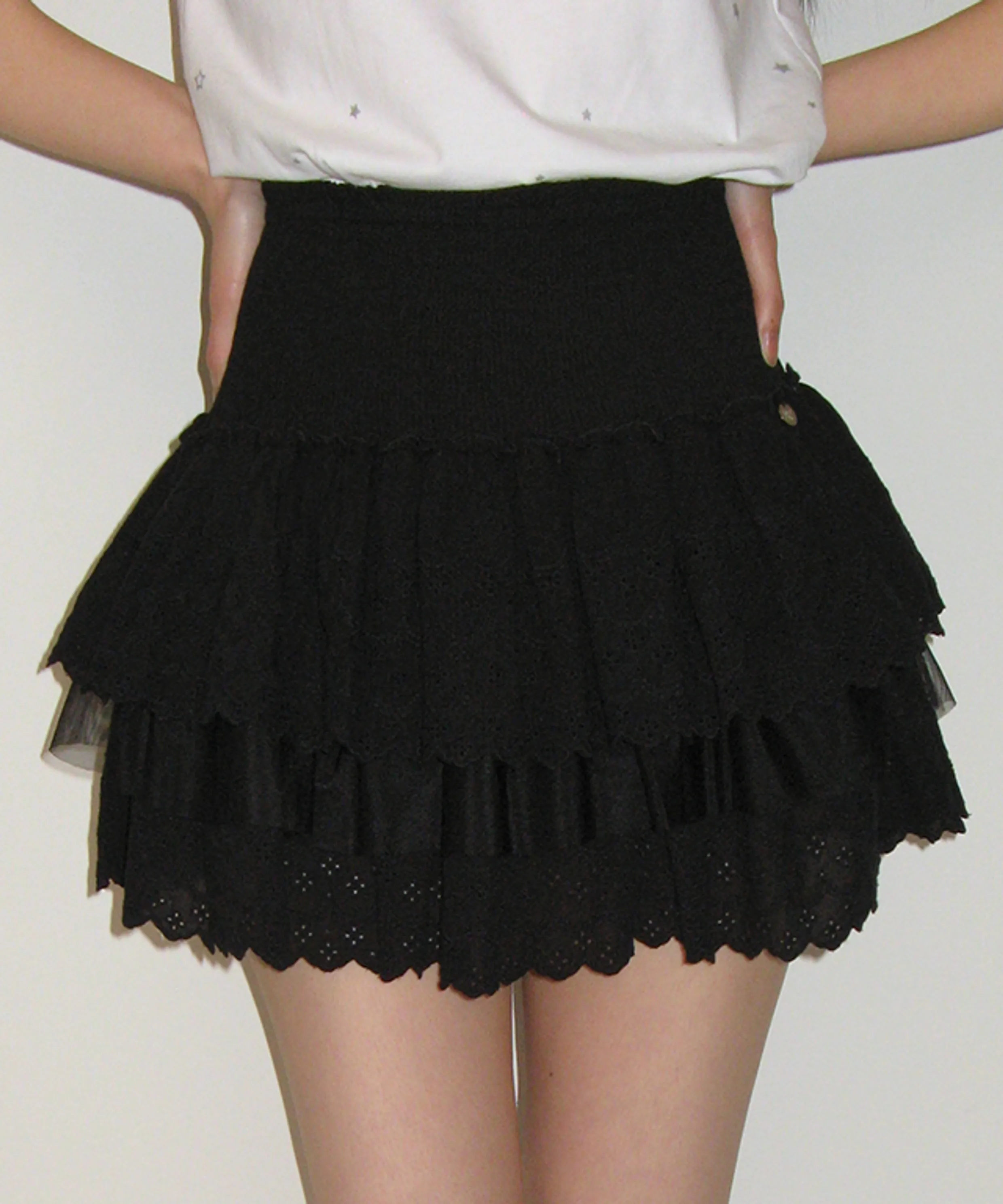 Bony Cancan Suede Skirt (black) 4 Bony Cancan Suede Skirt (black)