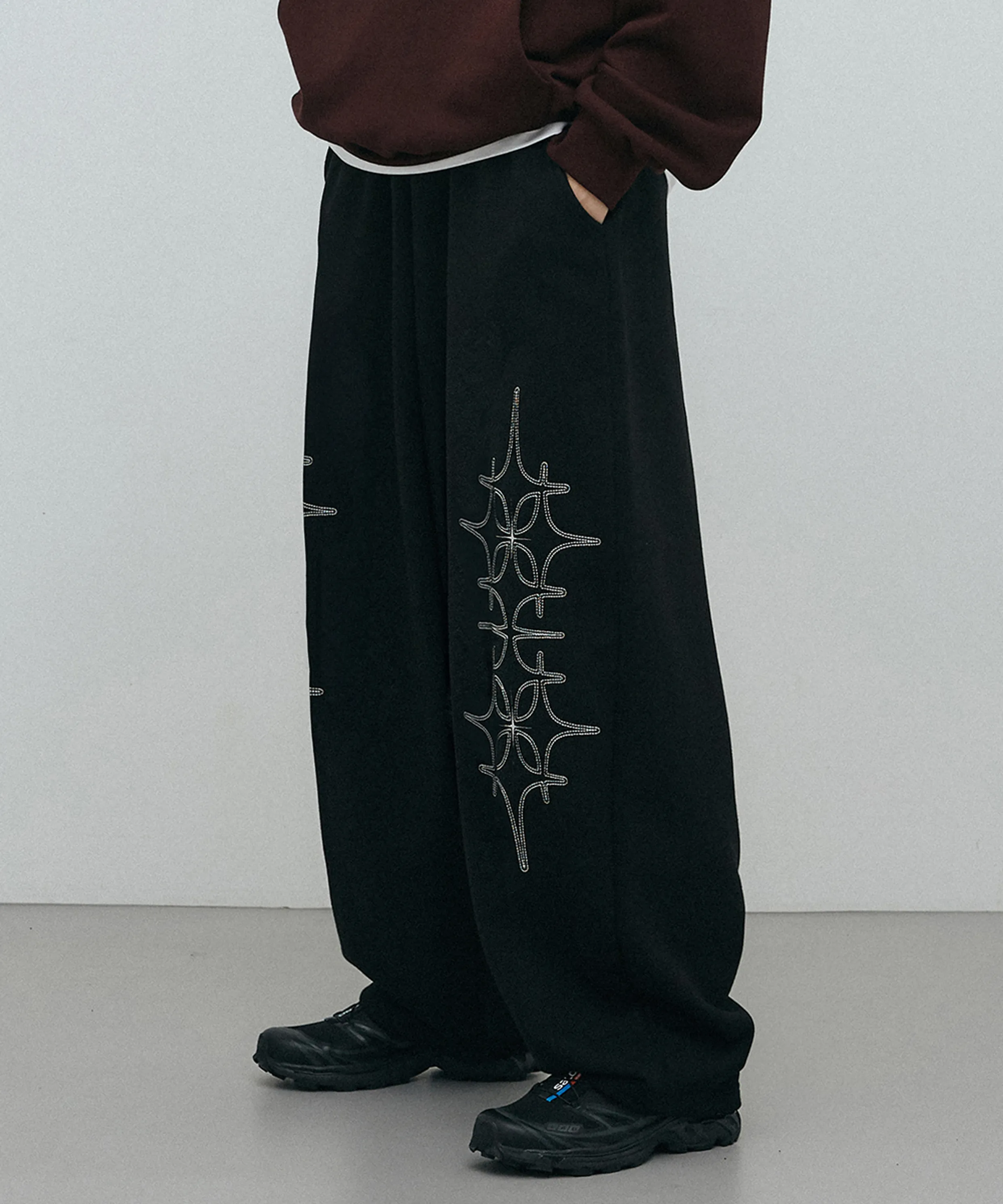 Double Posta Balloon Pants Black