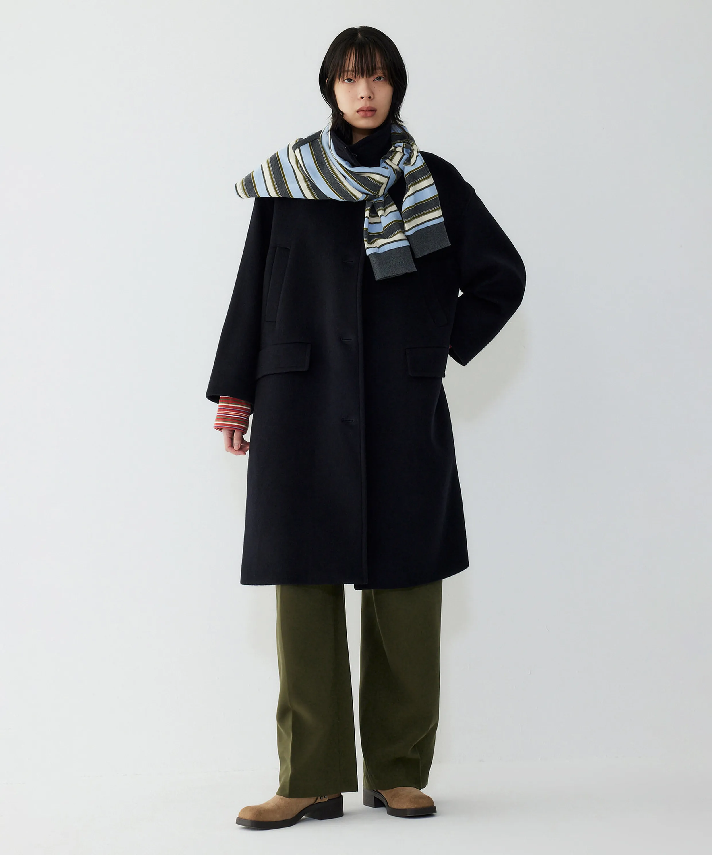 No-Tuck Back-Banding Slacks_Khaki 9105431222