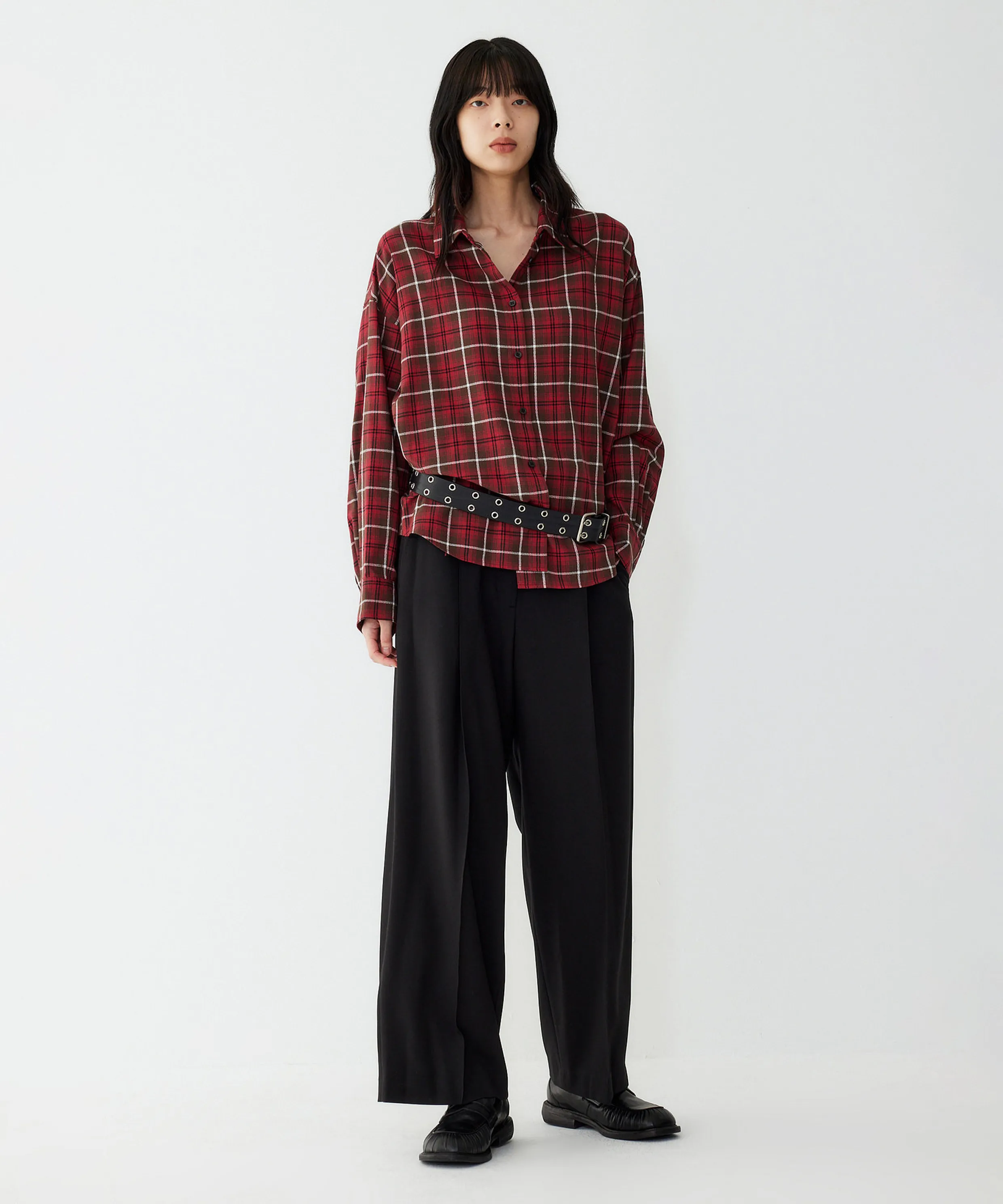 One-Tuck Basic Setup Pants_Black 9105331503