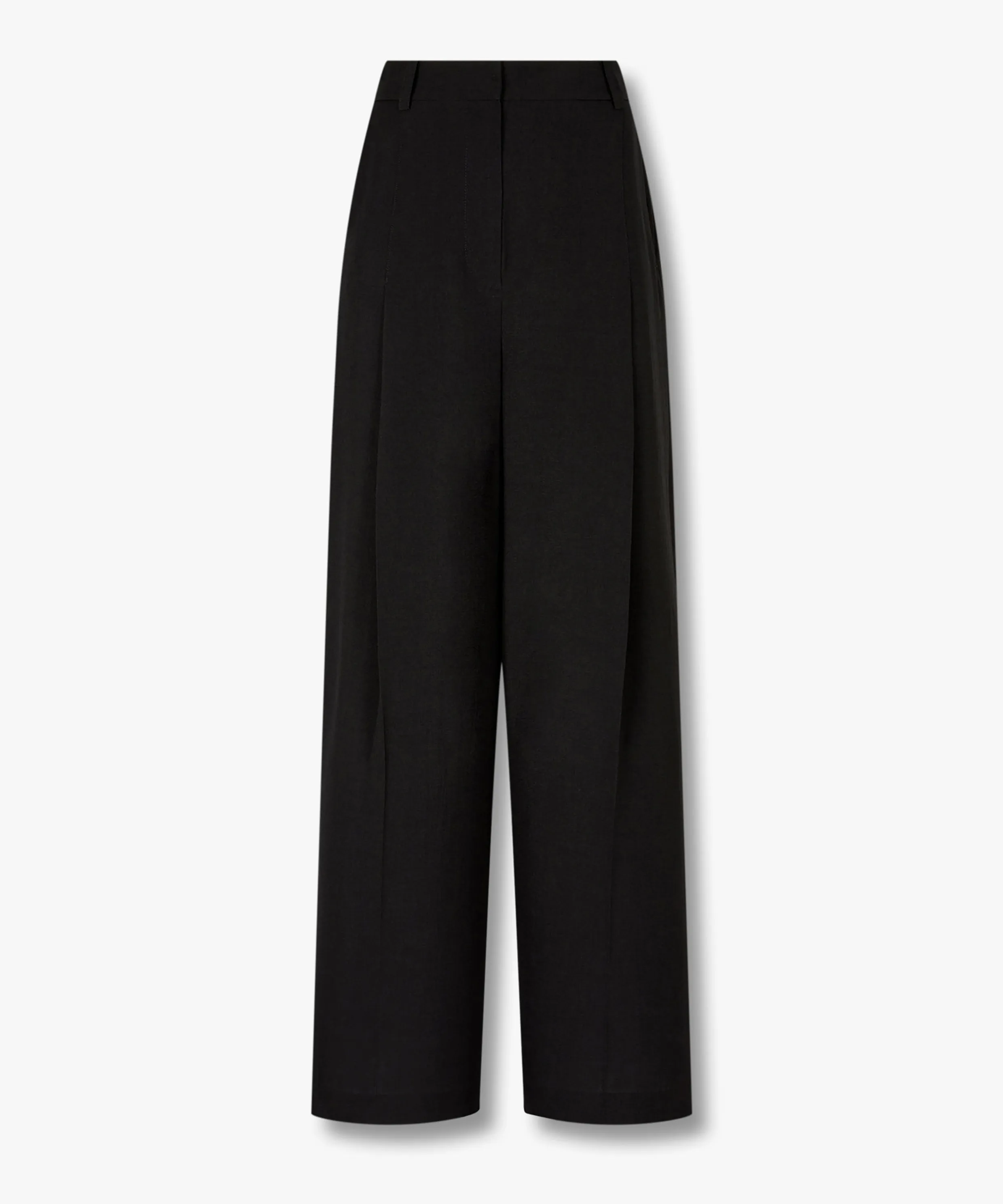 White Band One-Tuck Pants_Black 9105331181