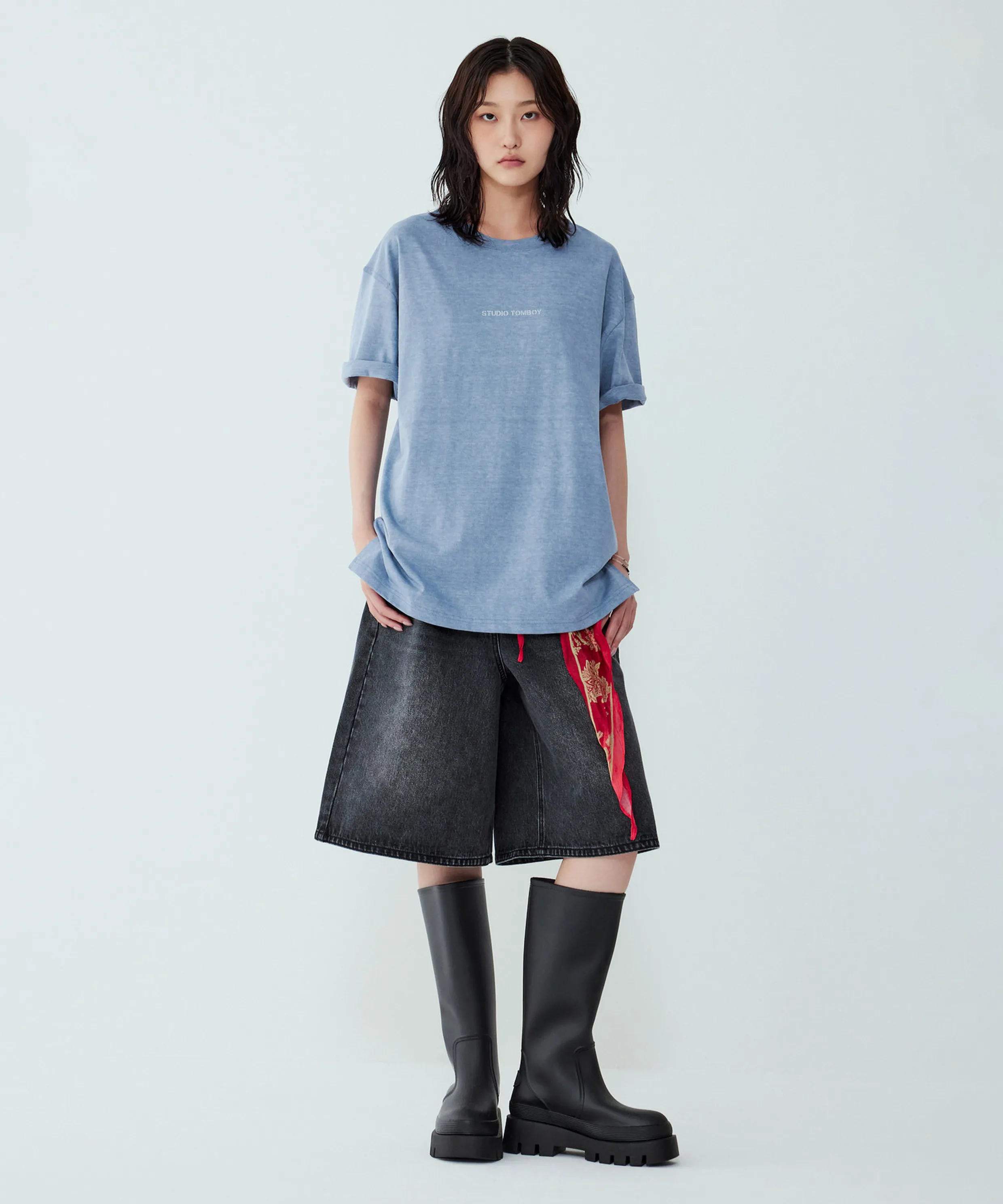 Bermuda Denim Pants_Black 9105362177