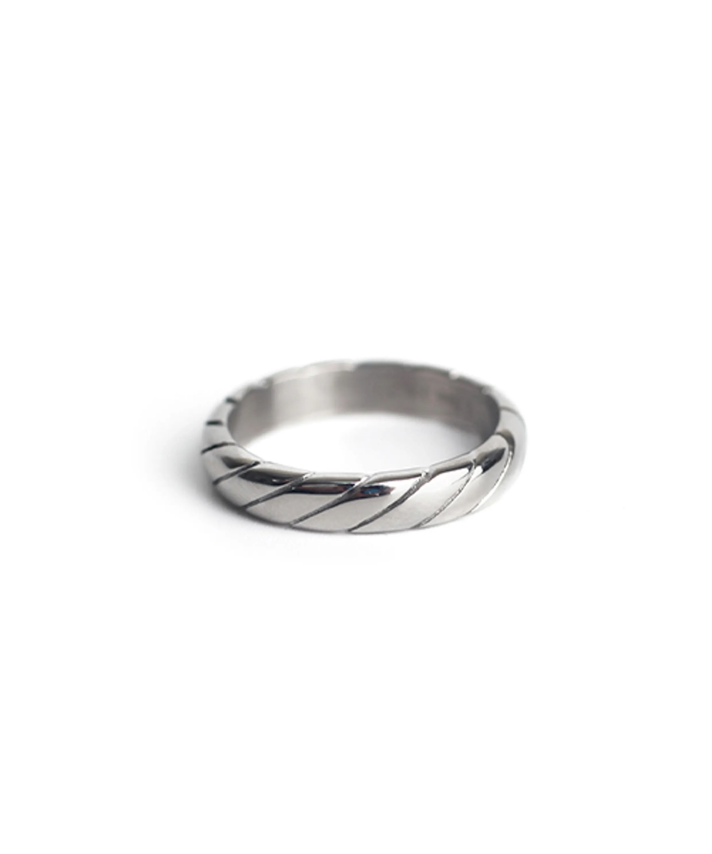 [SILVER] SAND TWIST DB RING