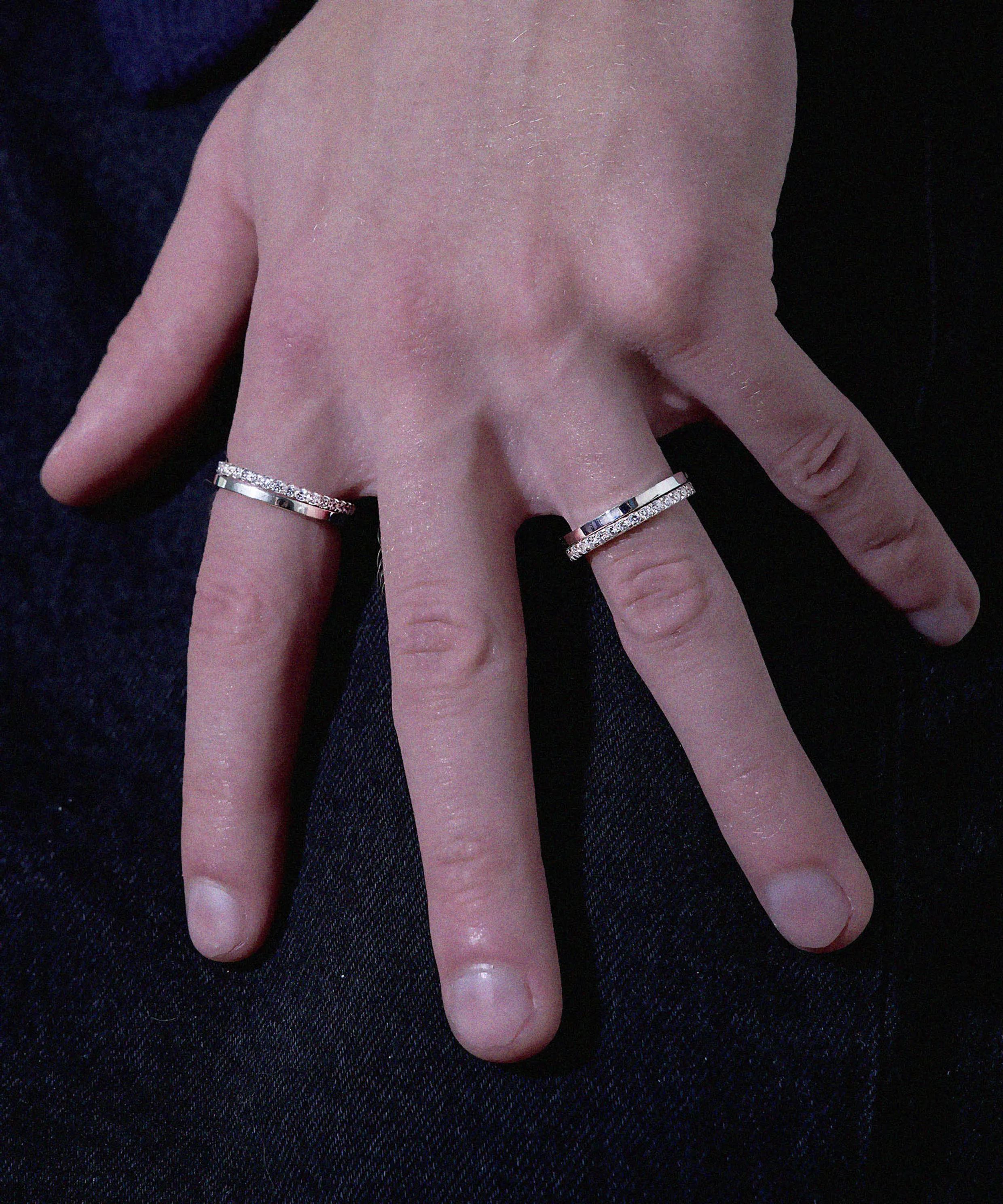 [SILVER] SAND TWIST DB RING