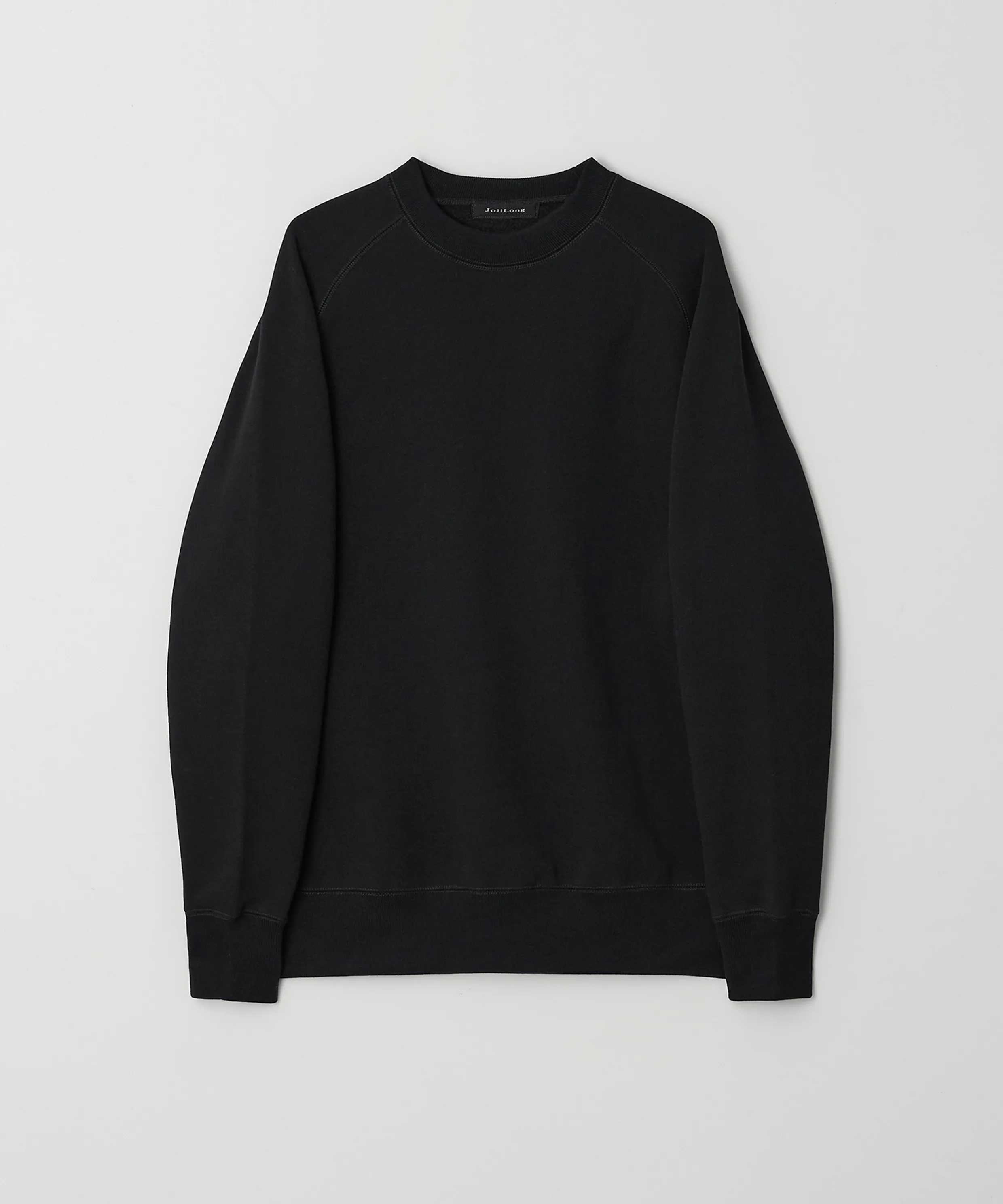 JN346 USA Cotton Raglan Sweatshirt - BLACK