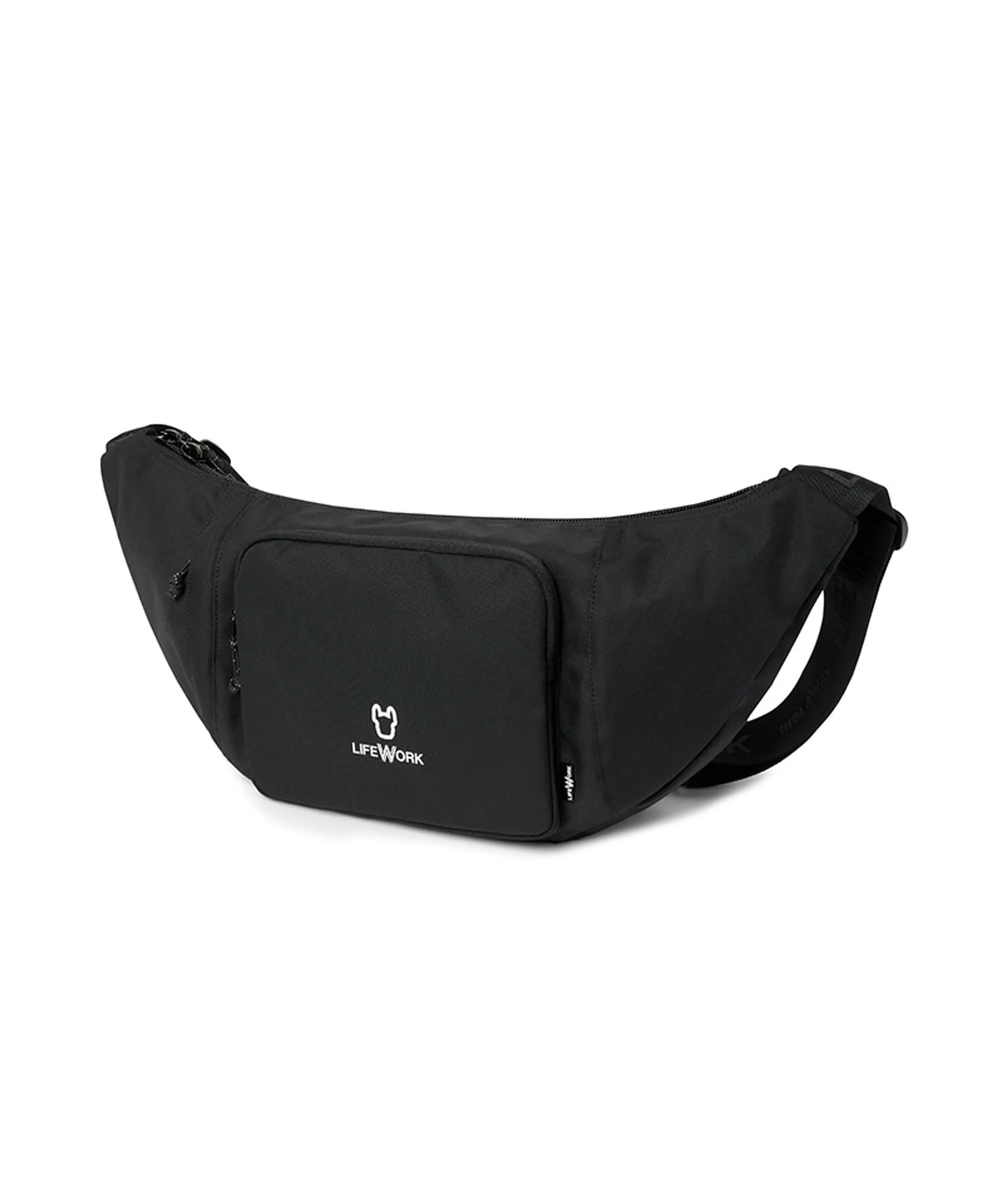 Ladoc Logo Print Big Flat Hip Bag